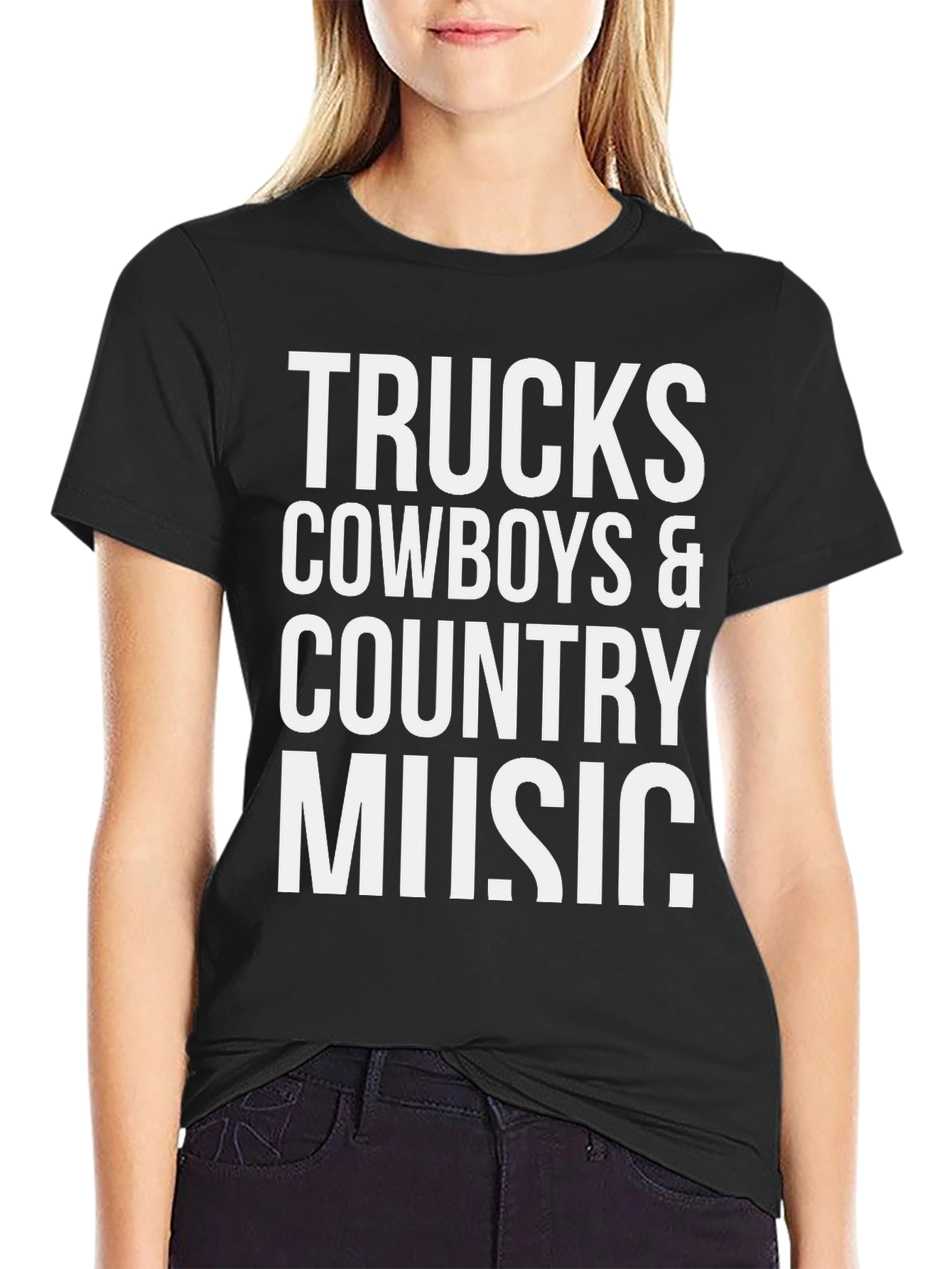 Trucks Cowboys & Country Music Graphic Tee