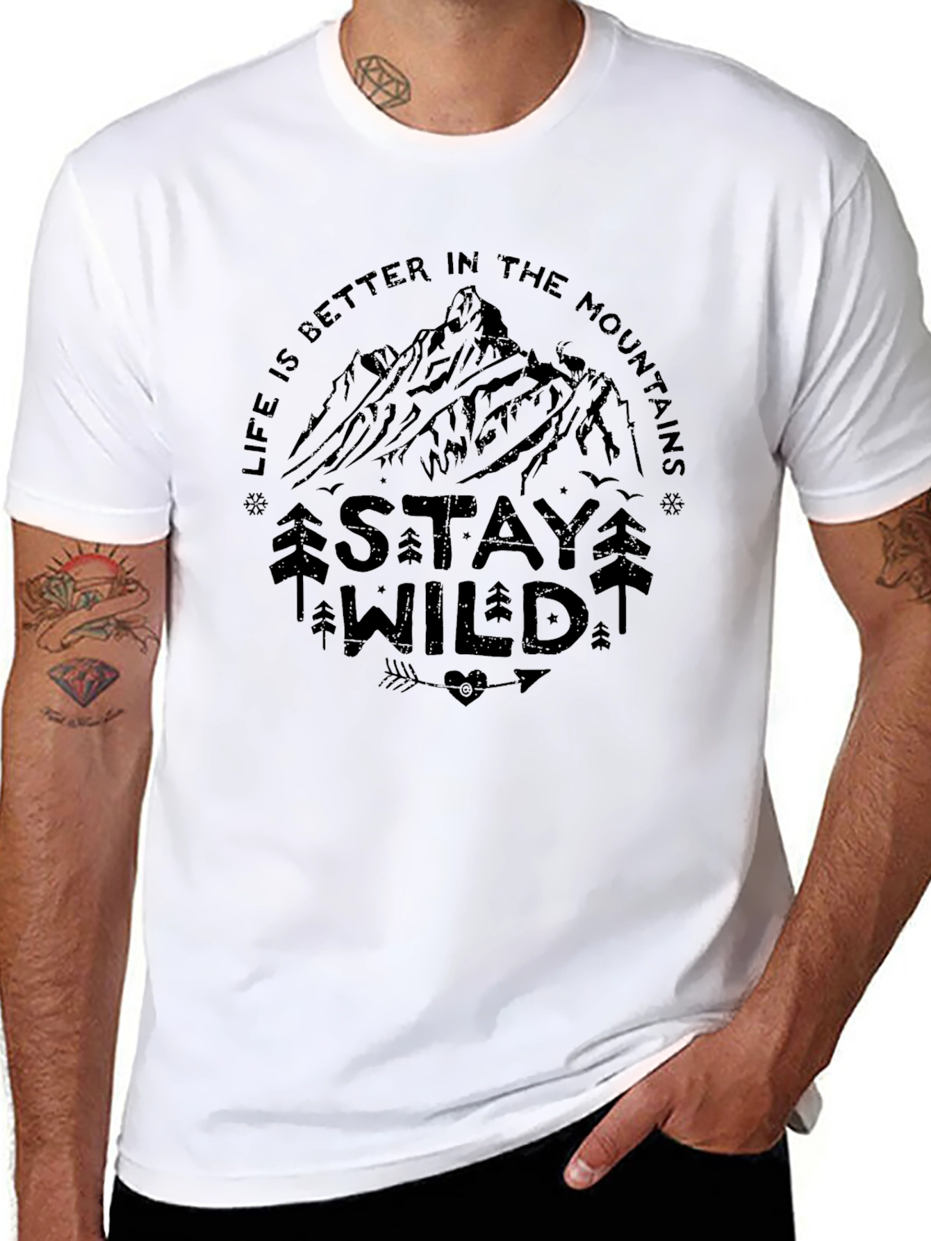 Stay Wild Mountain Graphic Tee