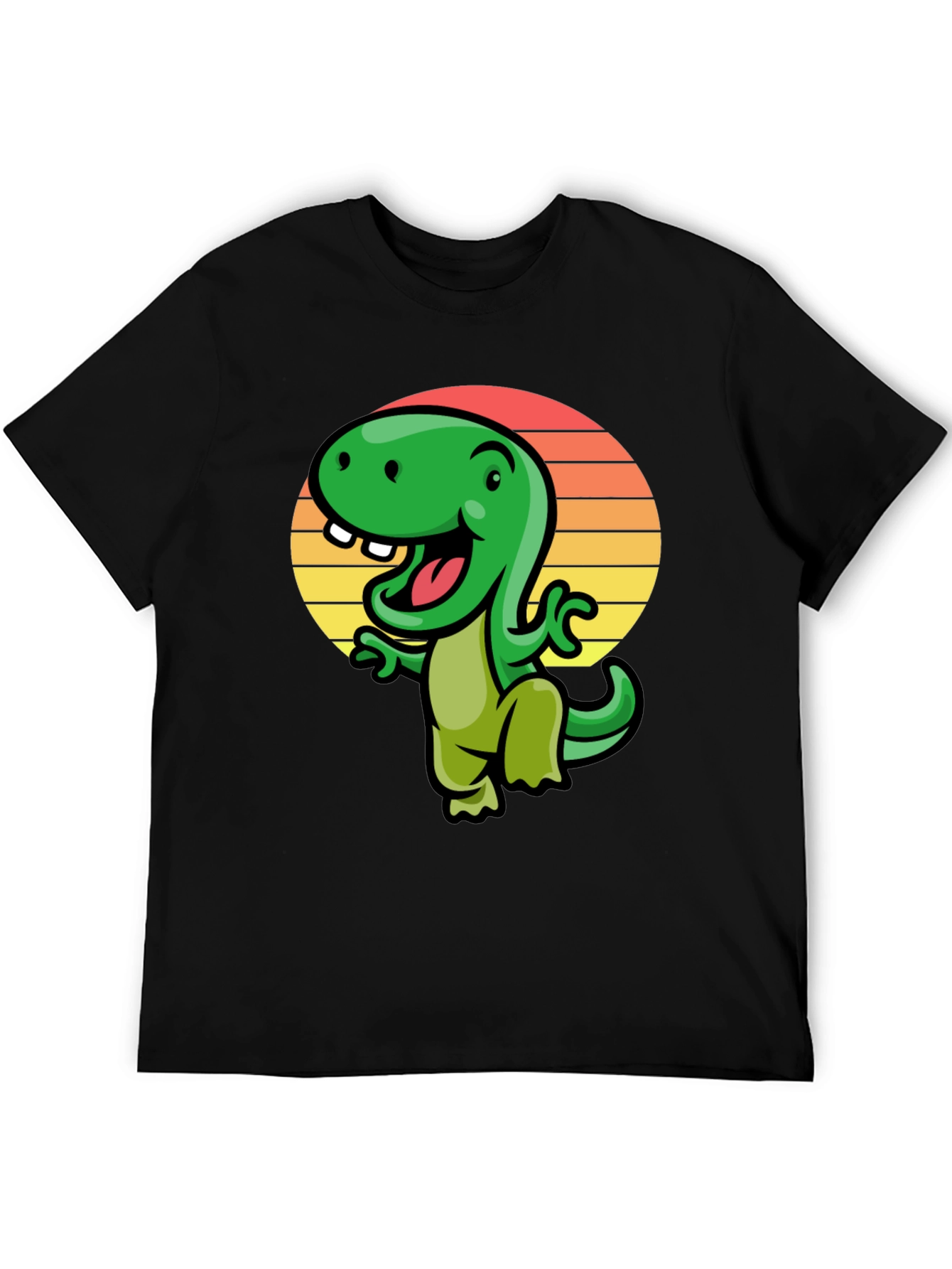 Retro Dinosaur Graphic Tee - Cool Cartoon Dino T-Shirt