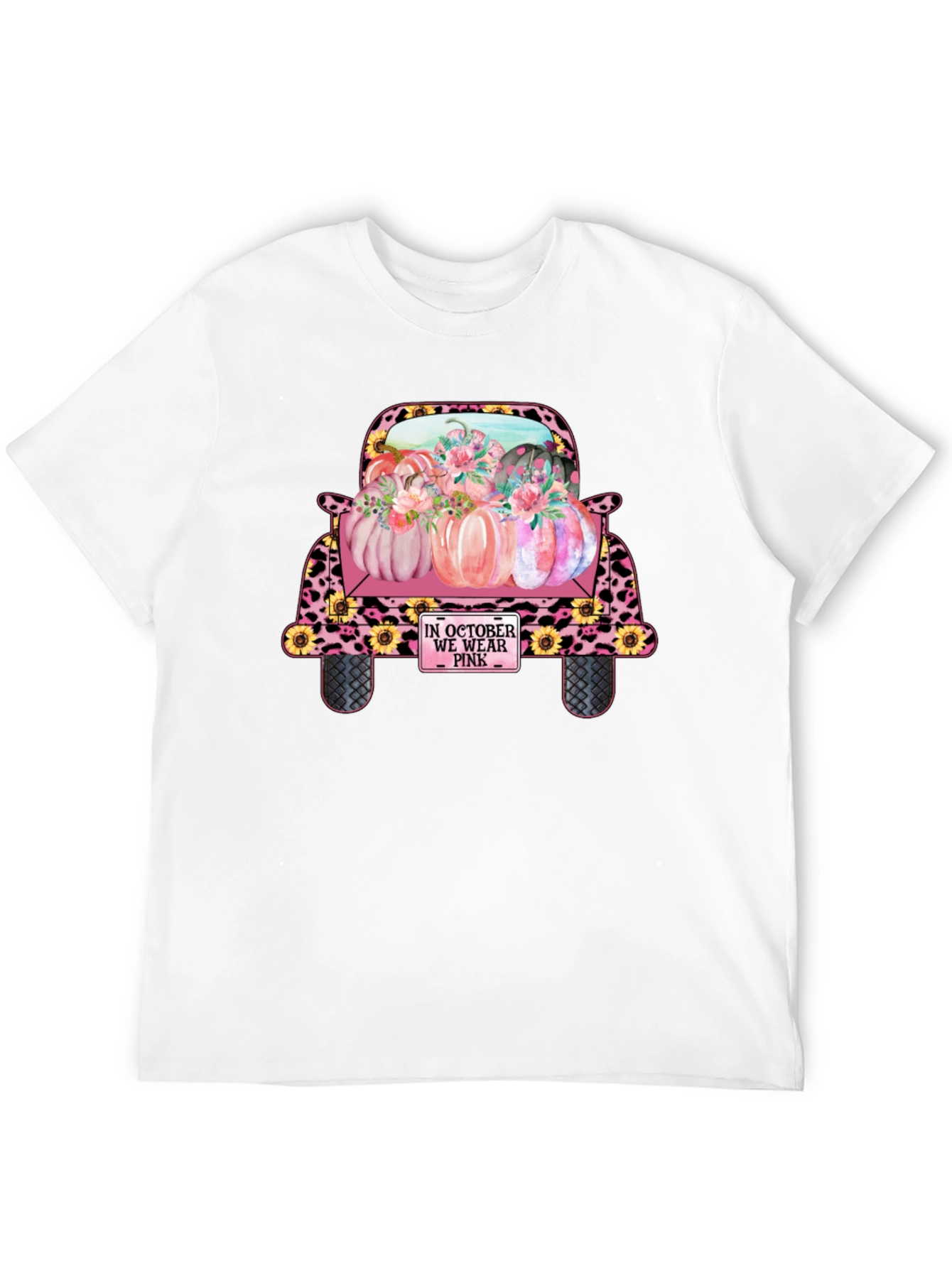 October We Wear Pink Truck T-Shirt