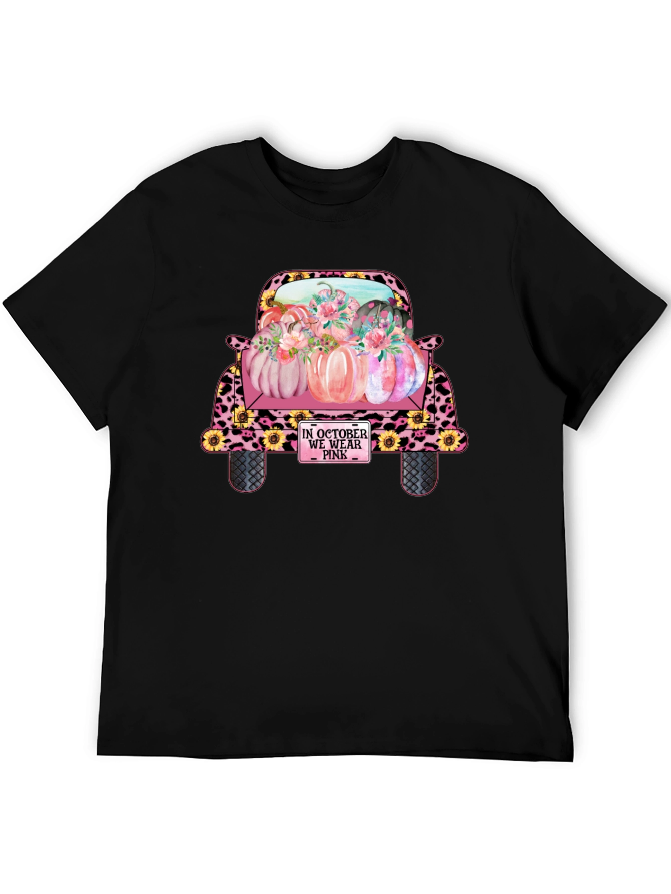 October We Wear Pink Truck T-Shirt