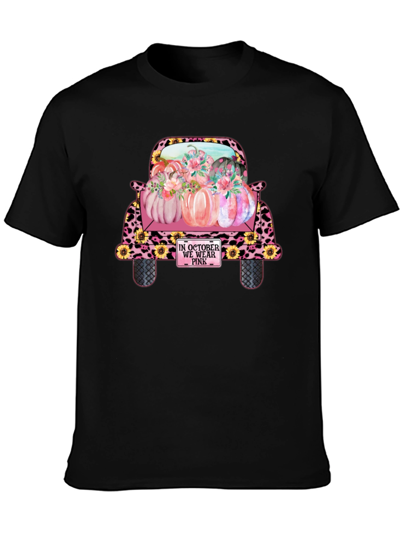 October We Wear Pink Truck T-Shirt