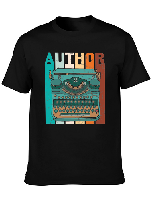 Vintage Author Typewriter Graphic T-Shirt