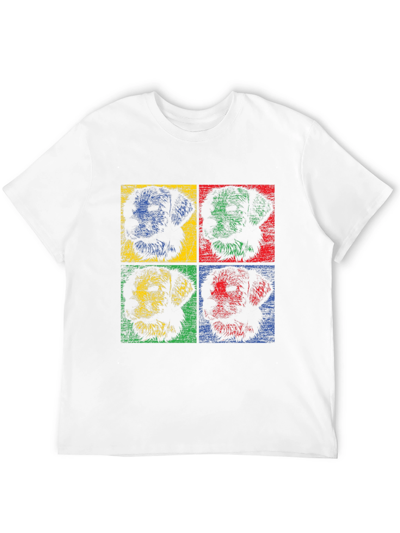 Pop Art Dog Graphic Tee - Stylish & Unique