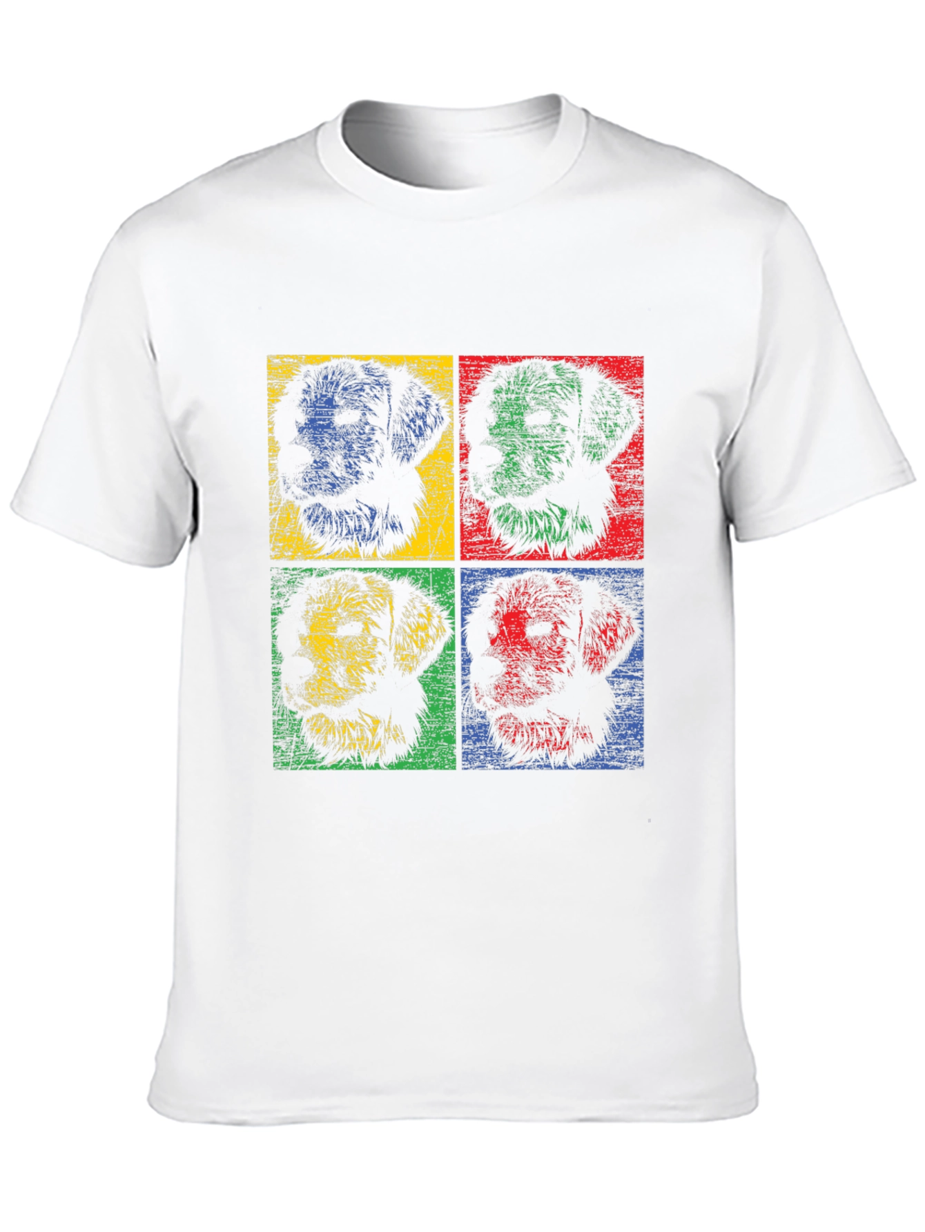 Pop Art Dog Graphic Tee - Stylish & Unique