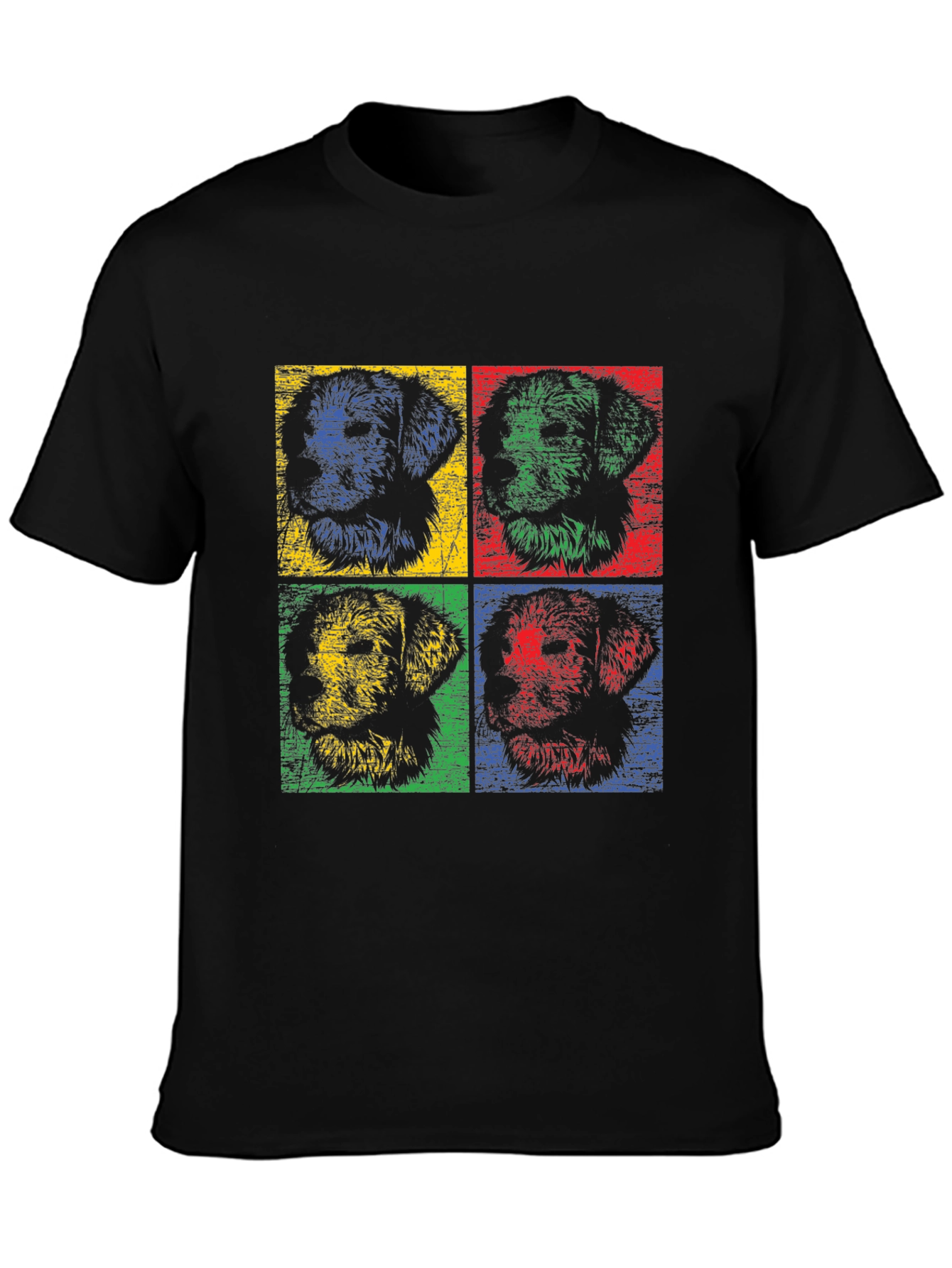 Pop Art Dog Graphic Tee - Stylish & Unique