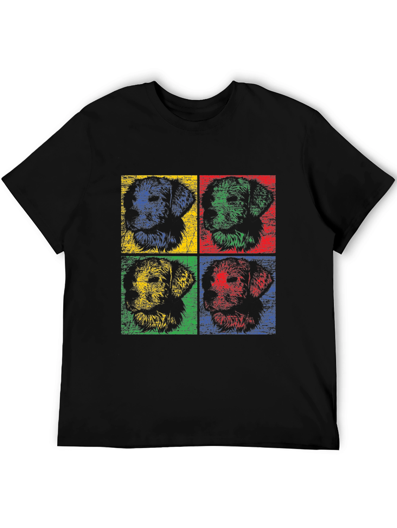 Pop Art Dog Graphic Tee - Stylish & Unique