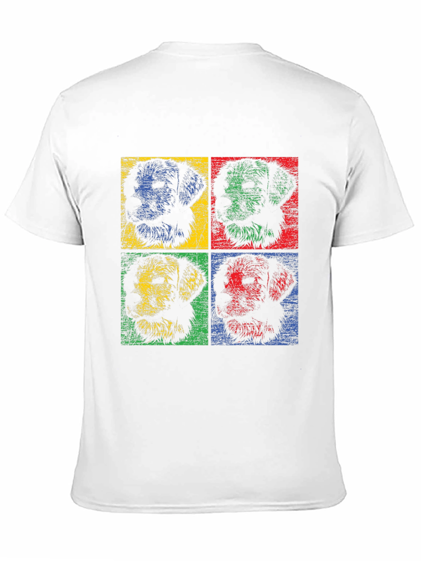 Pop Art Dog Graphic Tee - Stylish & Unique