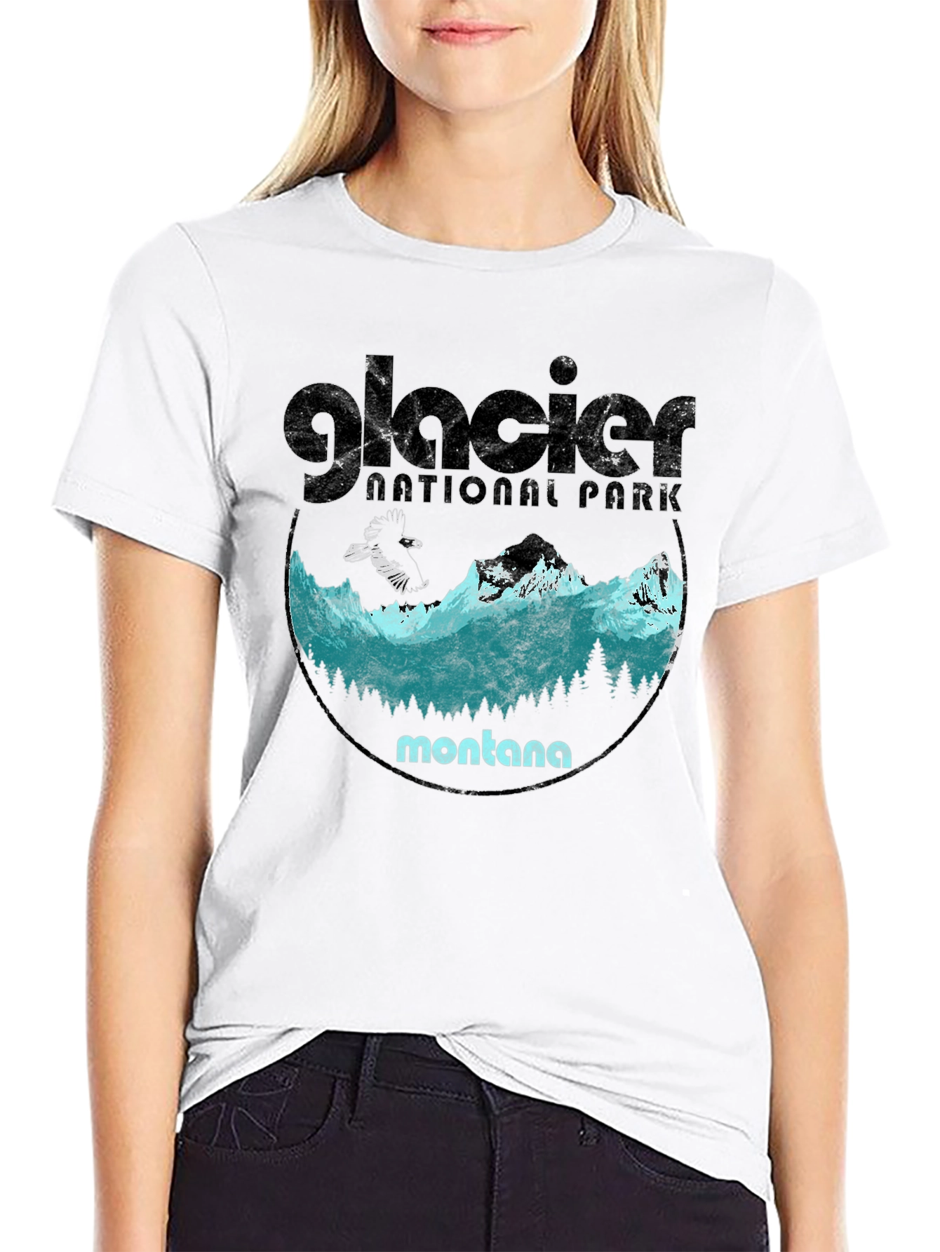 Glacier National Park Montana Graphic Tee