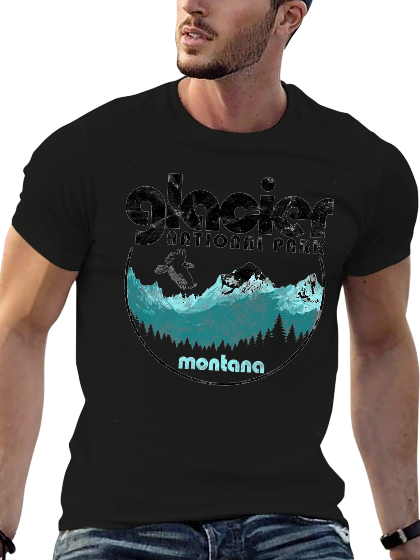 Glacier National Park Montana Graphic Tee