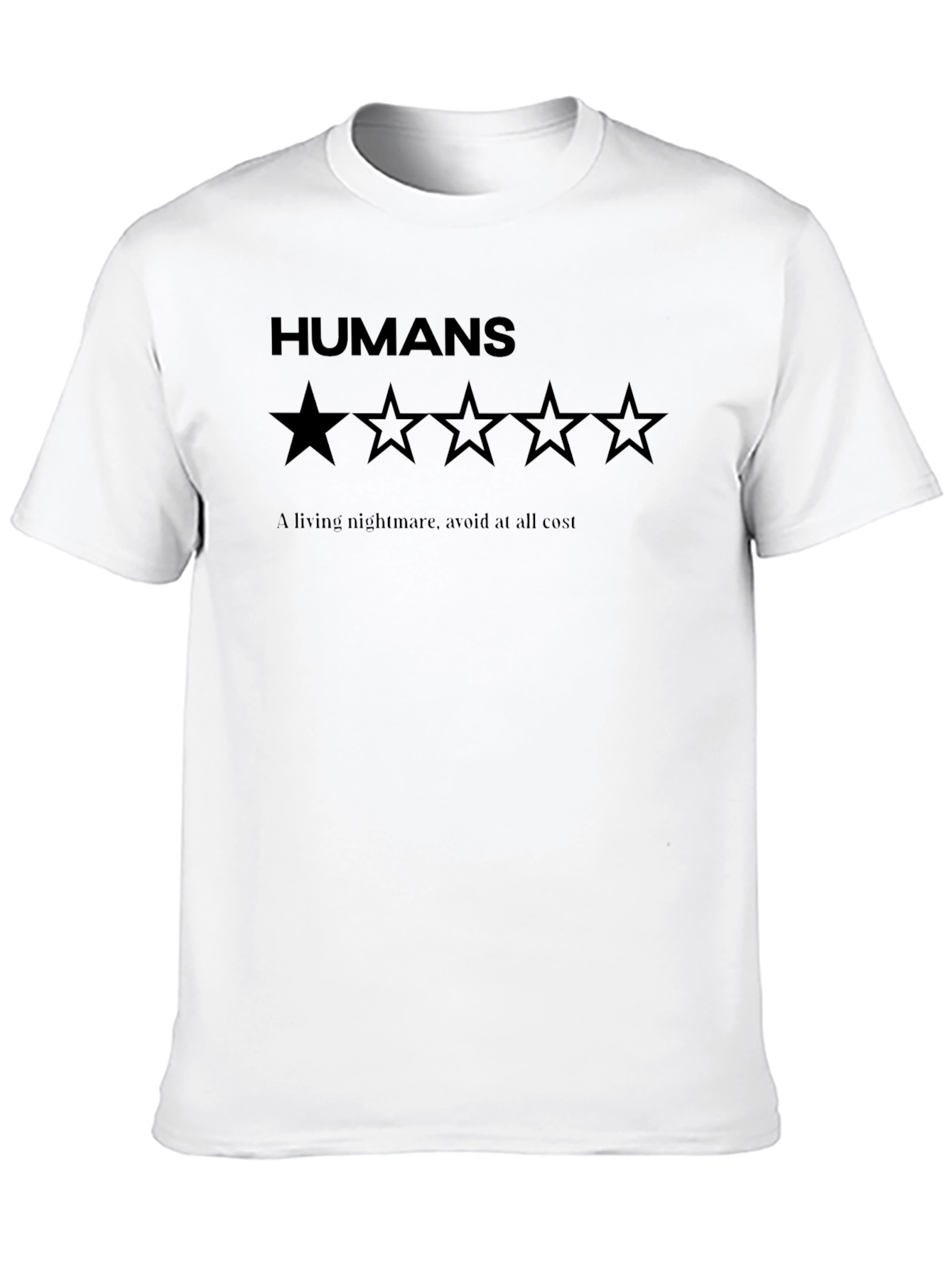 Humans One Star Rating Graphic T-Shirt
