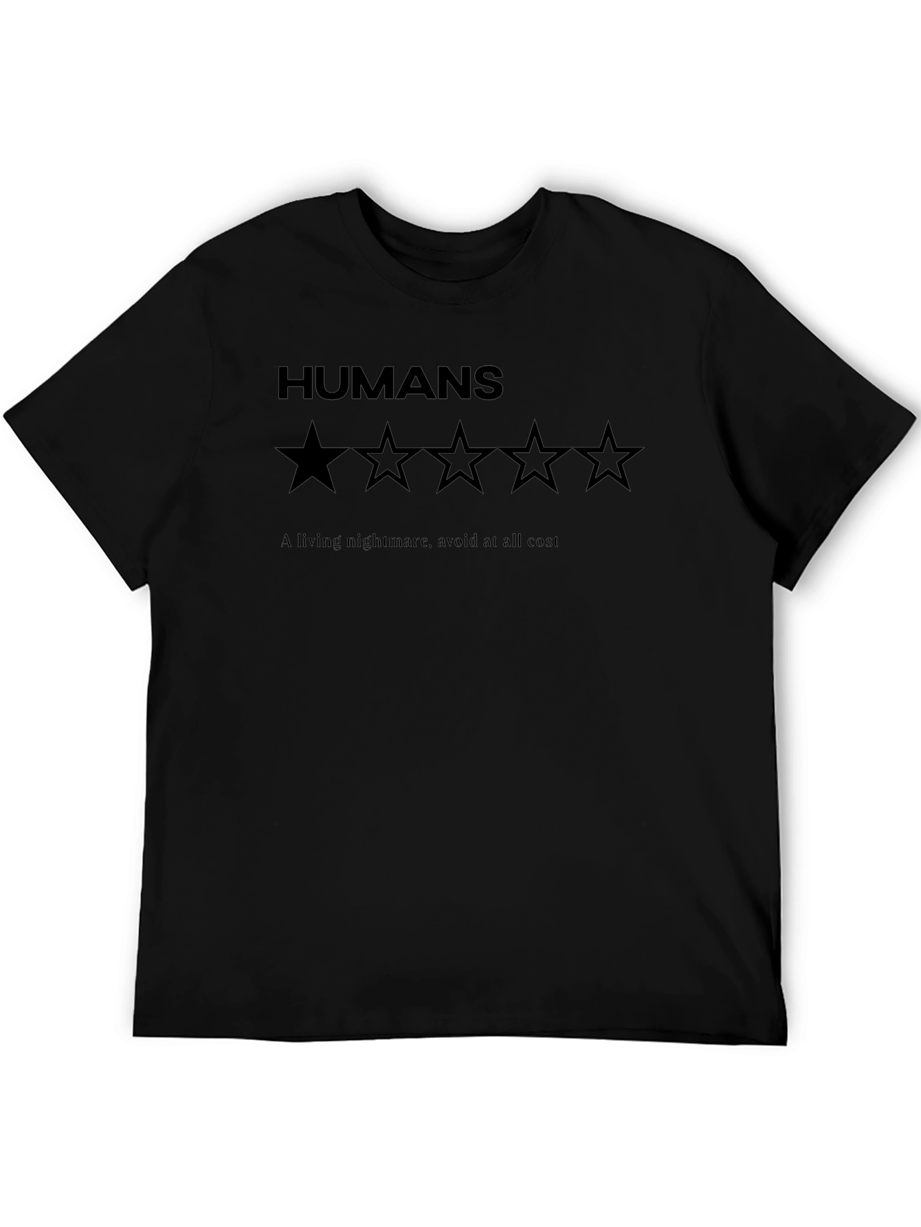 Humans One Star Rating Graphic T-Shirt