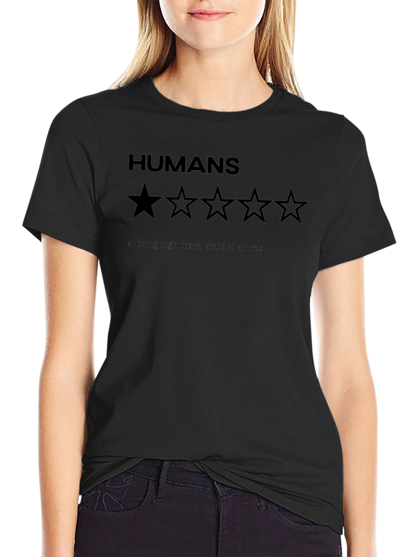 Humans One Star Rating Graphic T-Shirt