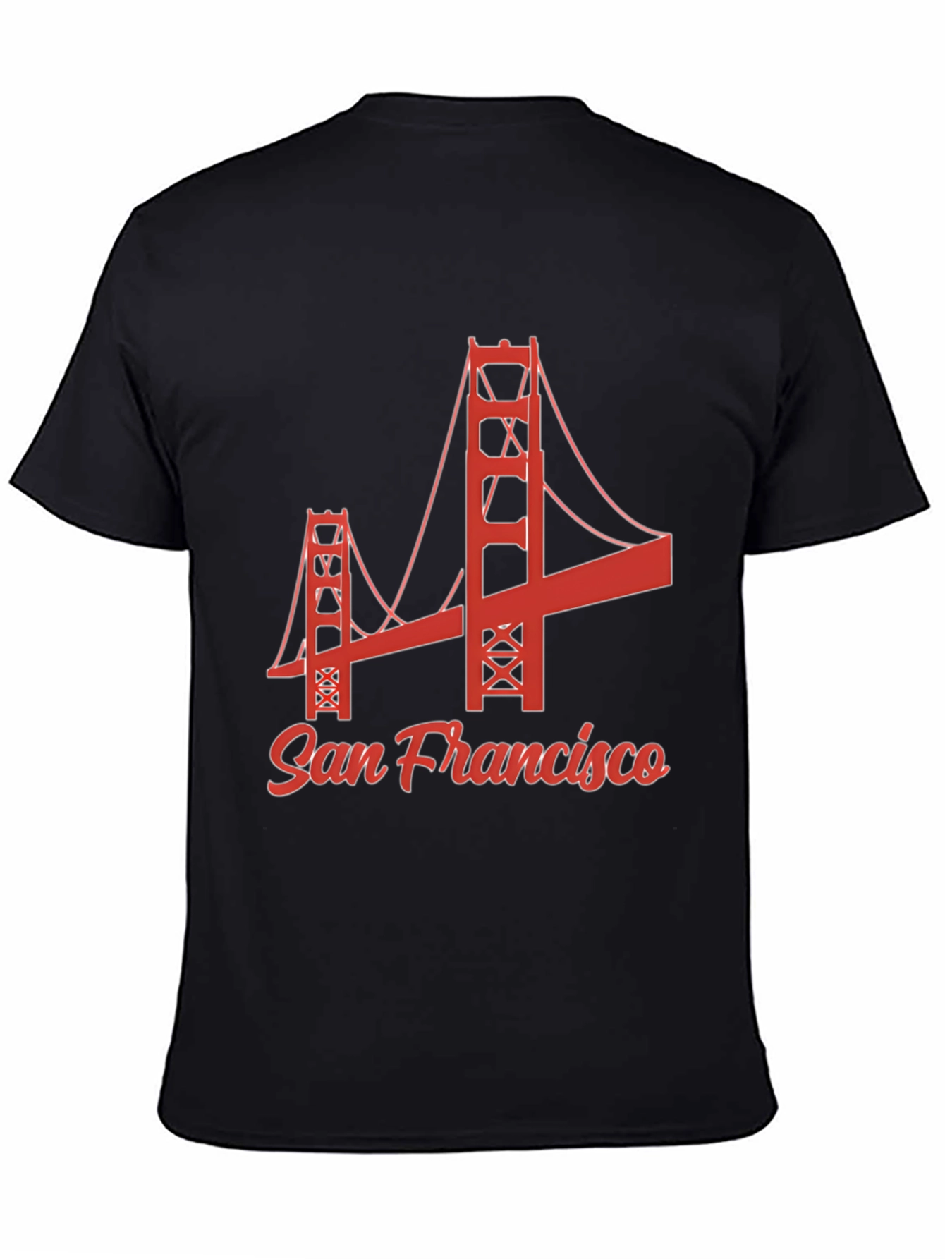 San Francisco Golden Gate Bridge Black Graphic Tee