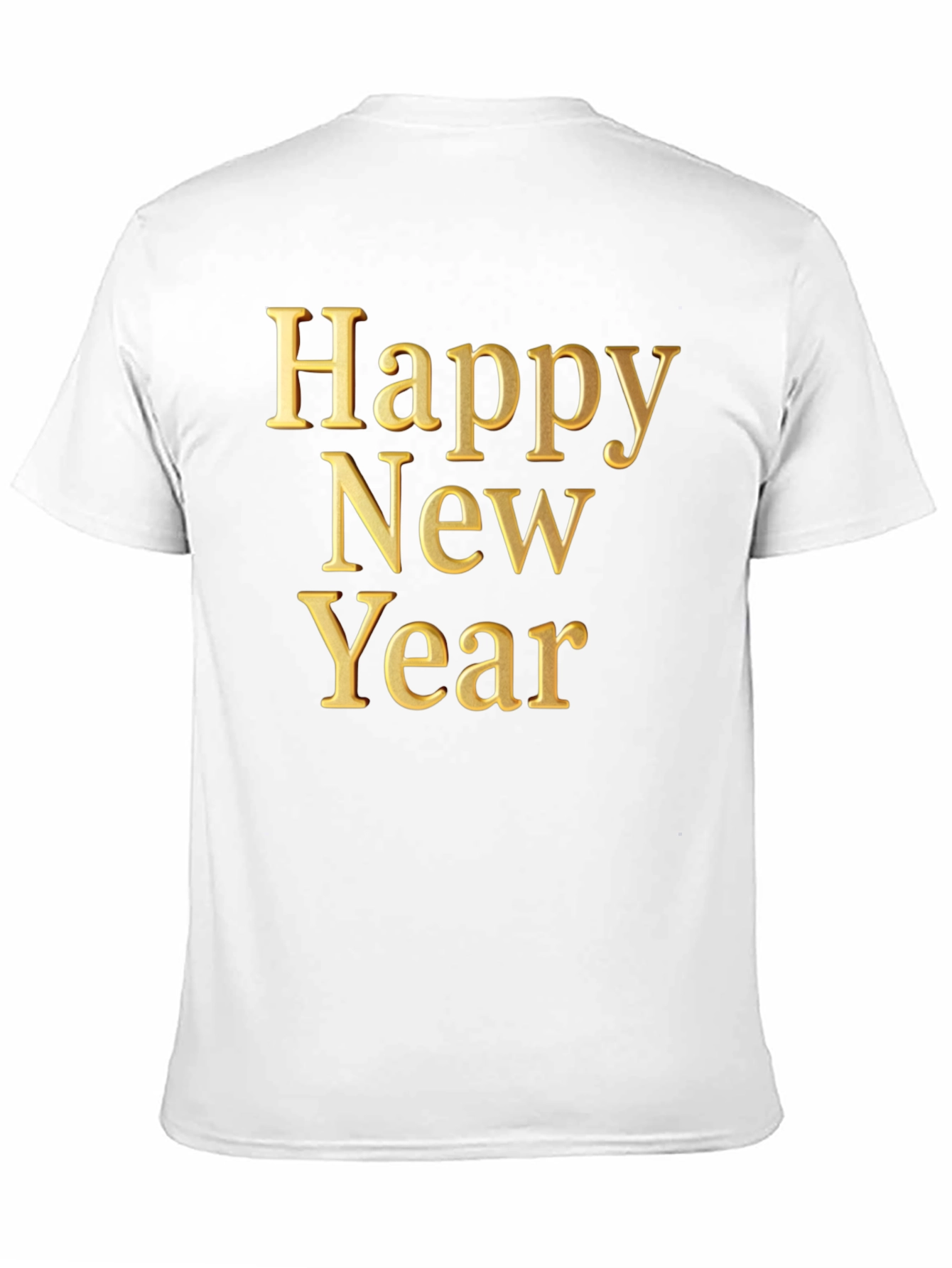 Happy New Year Graphic Tee - Black