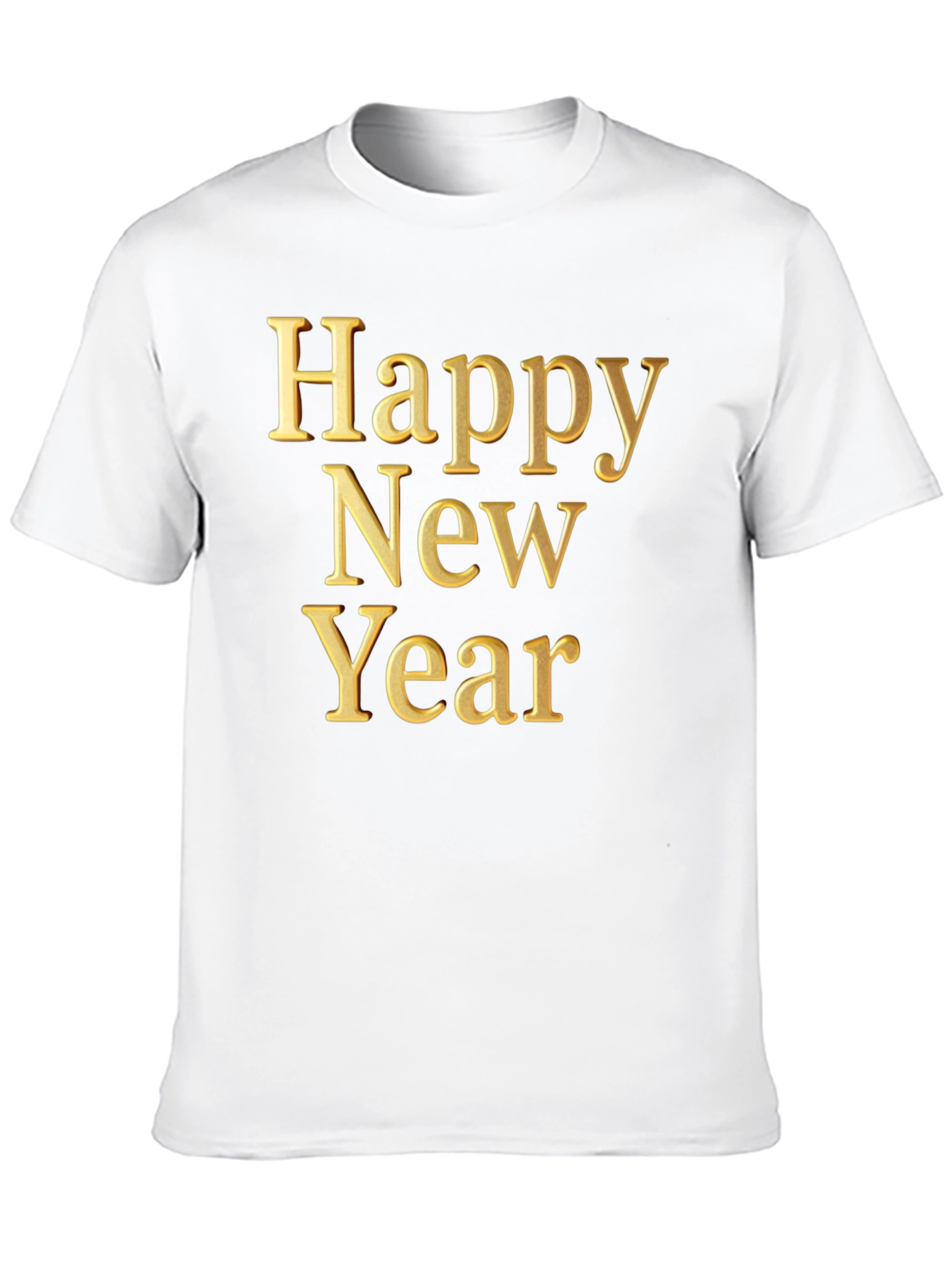 Happy New Year Graphic Tee - Black