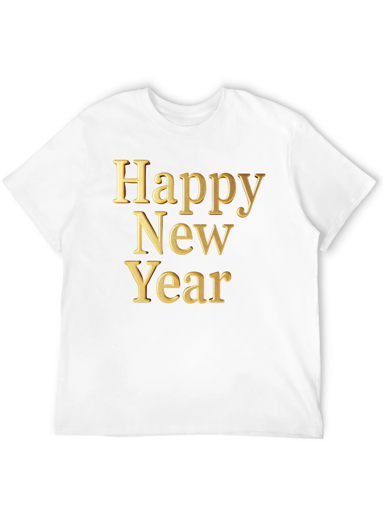 Happy New Year Graphic Tee - Black