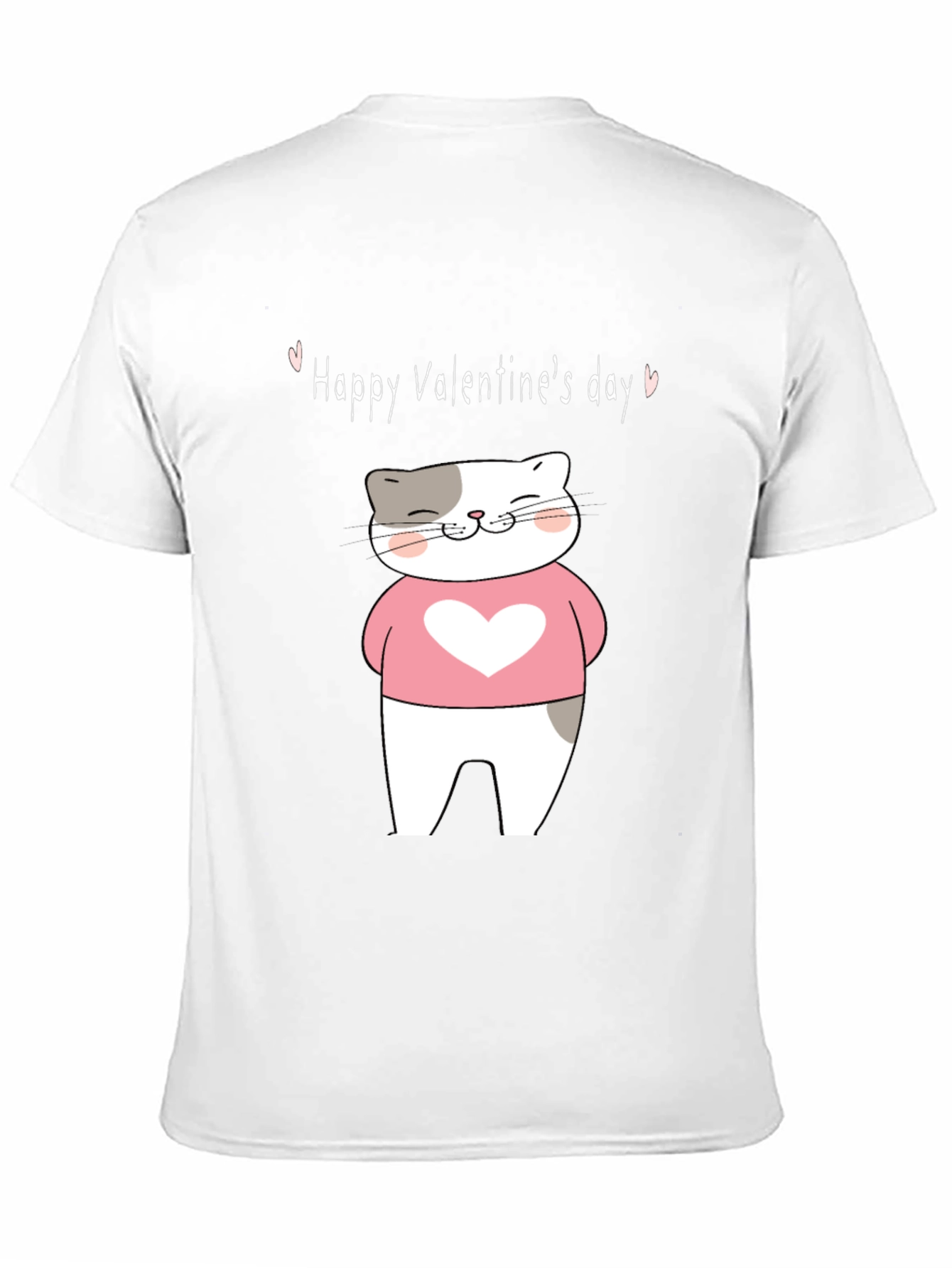 Valentines Day Cat Graphic T-Shirt