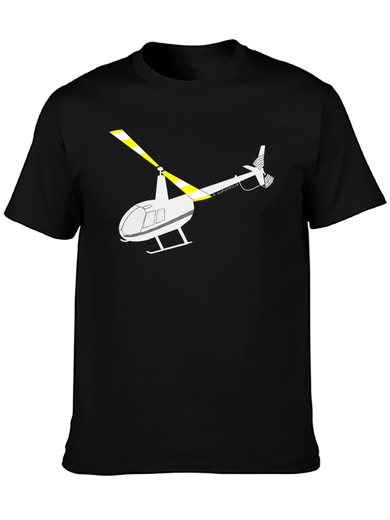 Helicopter Graphic T-Shirt - Aviation Enthusiast Apparel