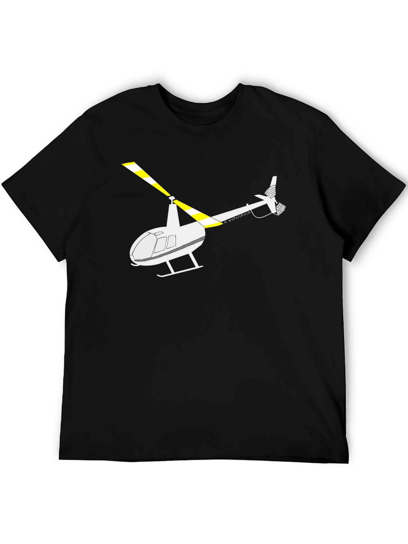 Helicopter Graphic T-Shirt - Aviation Enthusiast Apparel