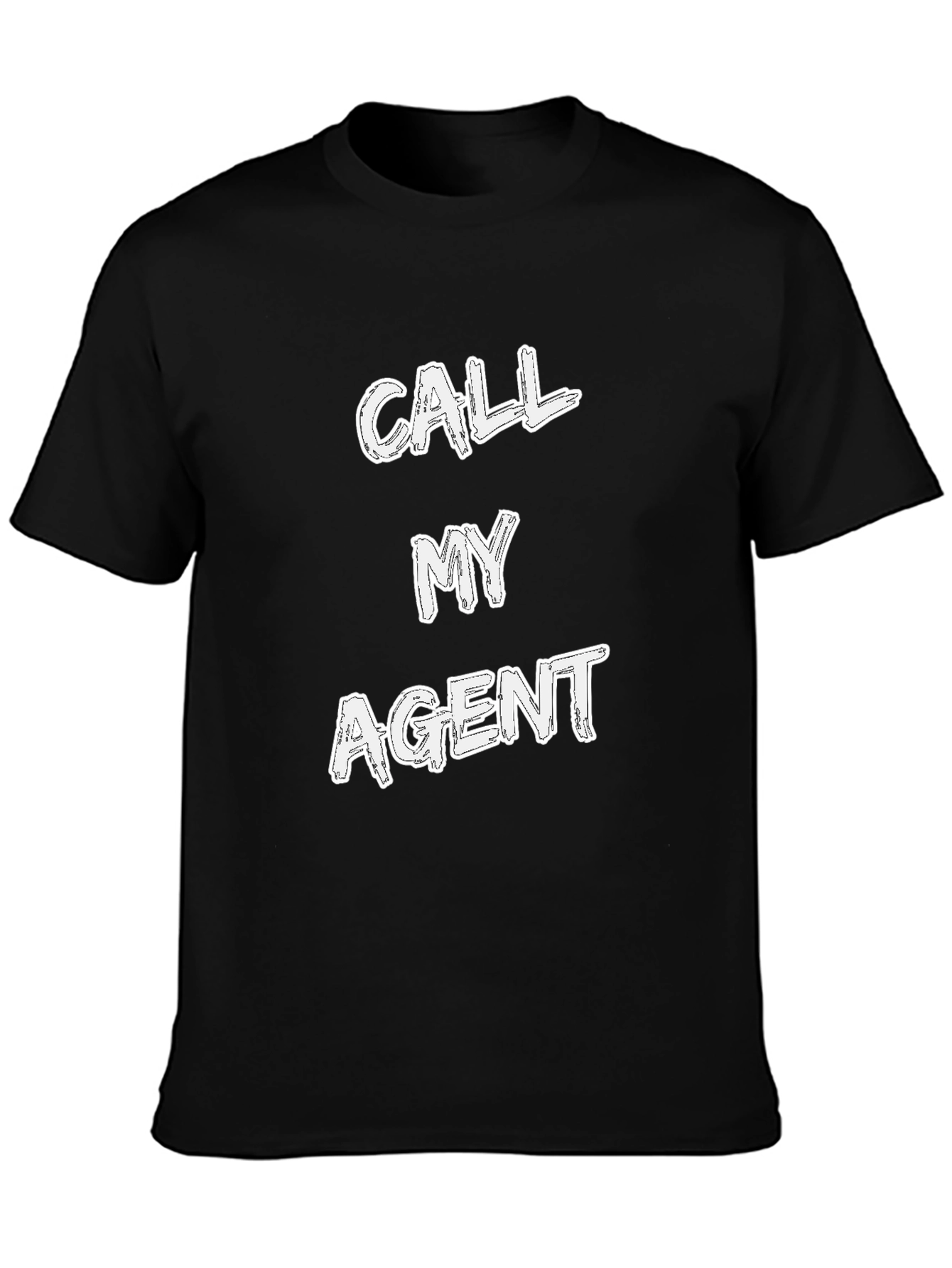 Call My Agent Graphic Tee - Mens Black T-Shirt