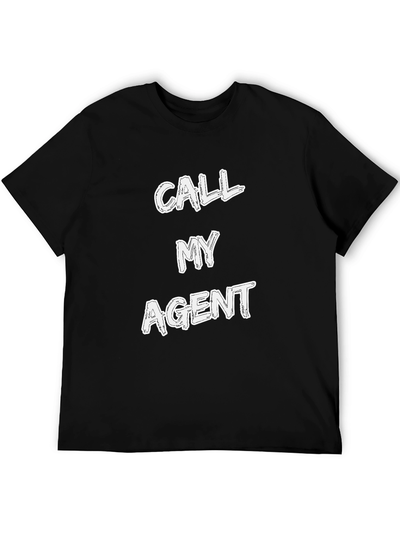 Call My Agent Graphic Tee - Mens Black T-Shirt