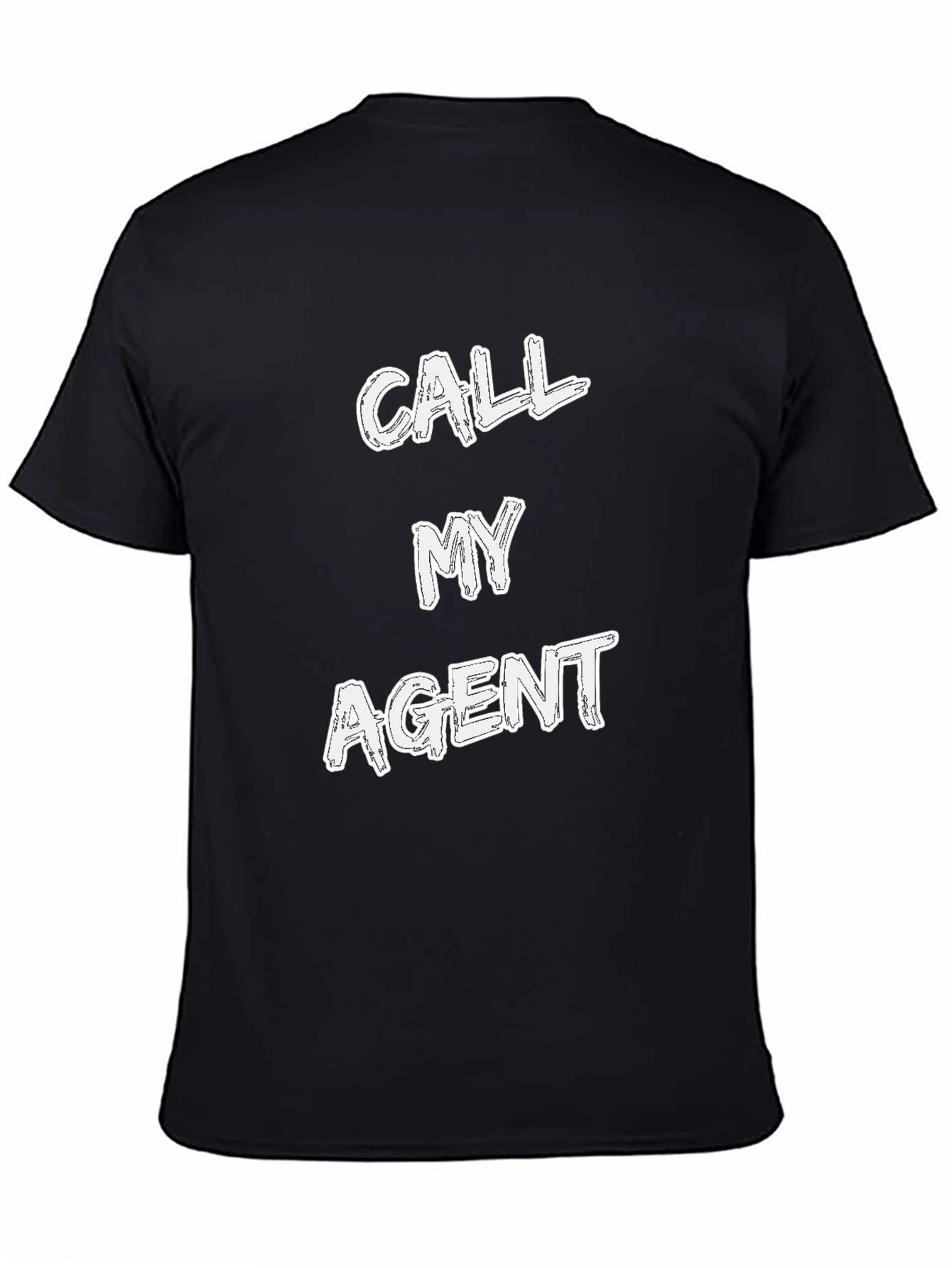 Call My Agent Graphic Tee - Mens Black T-Shirt