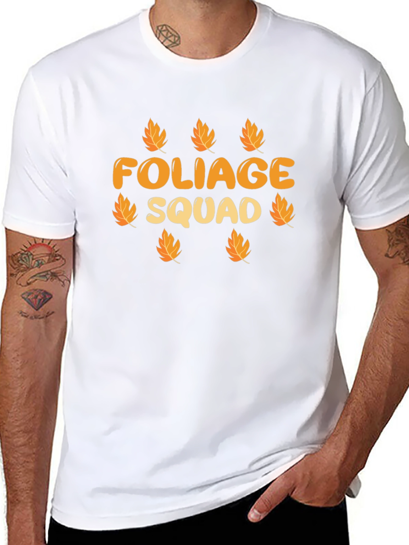 Foliage Squad Graphic T-Shirt - Fall Season Apparel