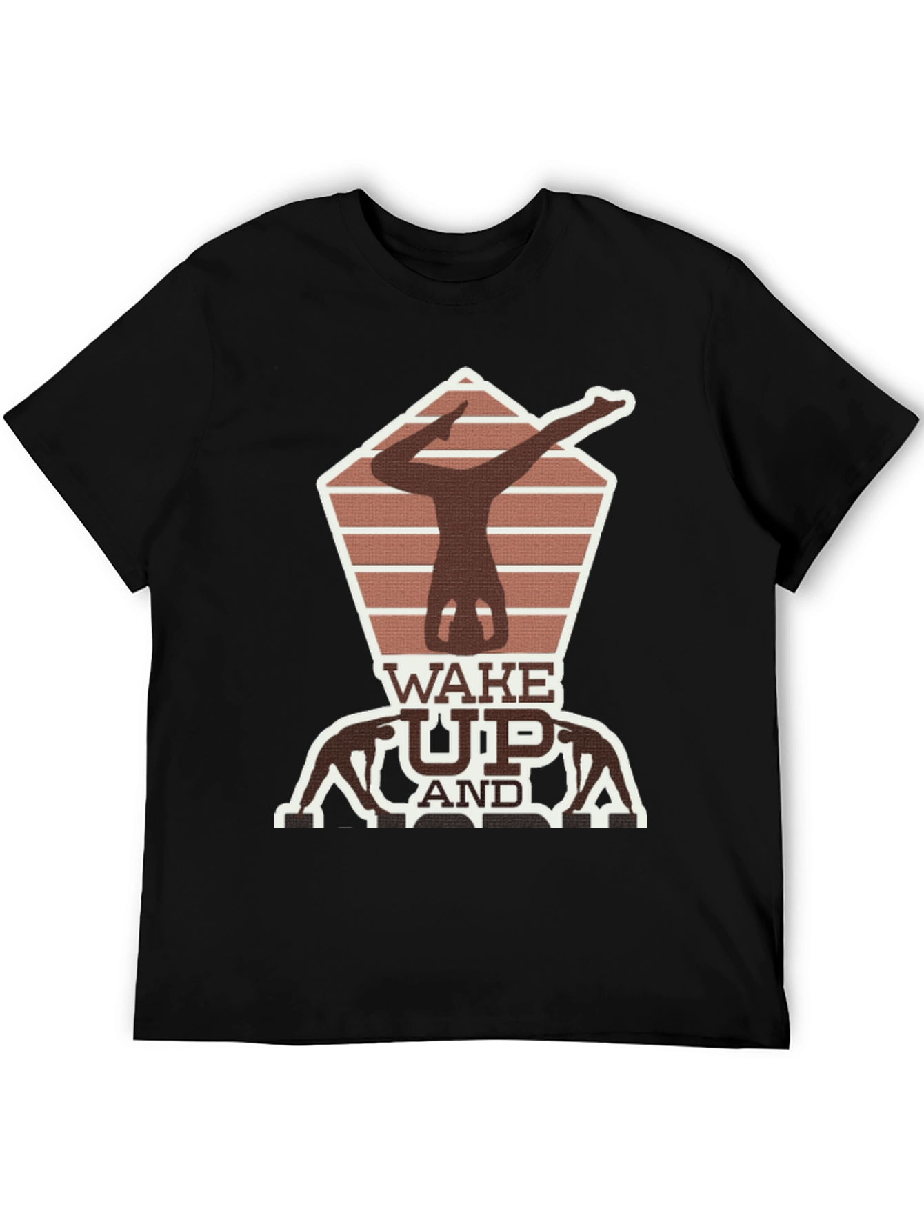 Wake Up Yoga Pose Graphic Tee
