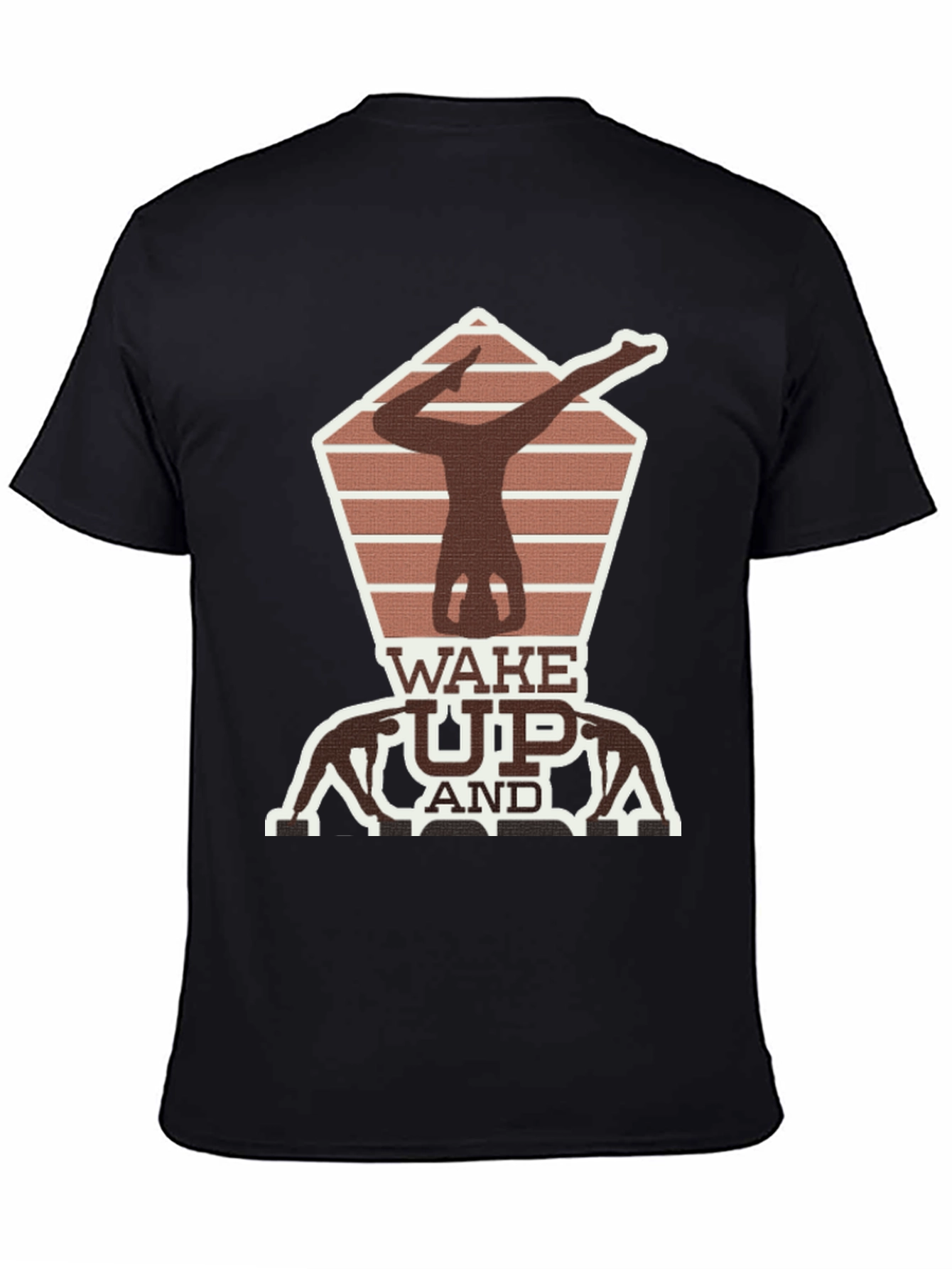 Wake Up Yoga Pose Graphic Tee