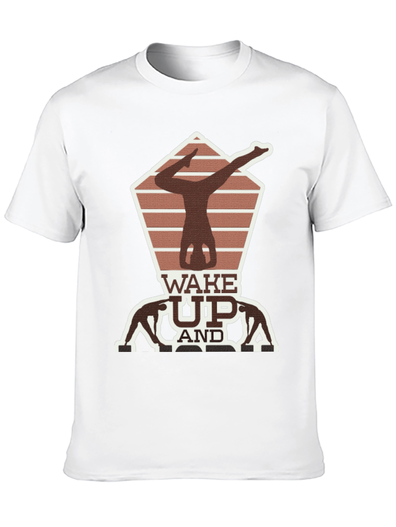 Wake Up Yoga Pose Graphic Tee