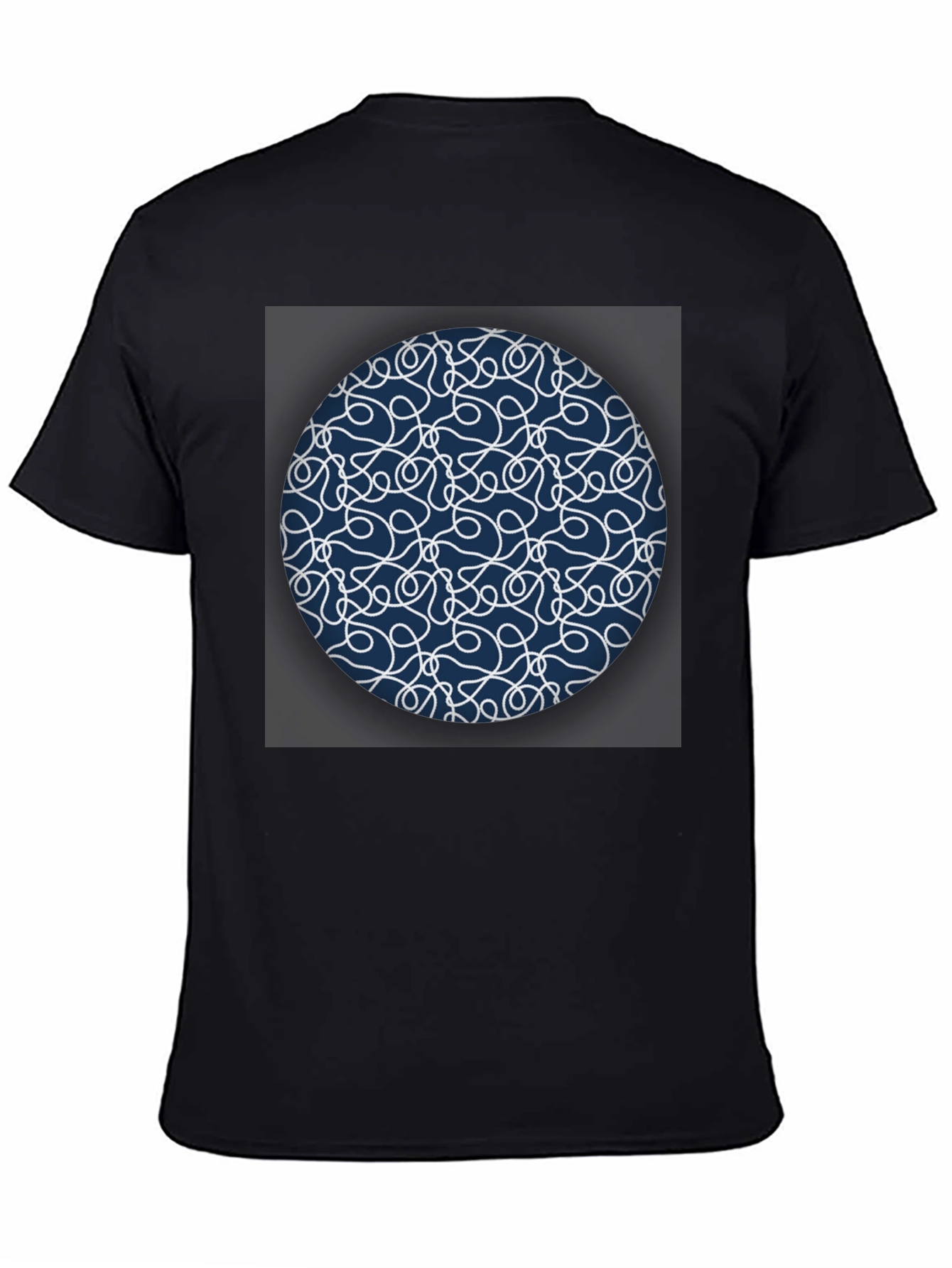 Abstract Circle Graphic Tee - Modern Casual Shirt