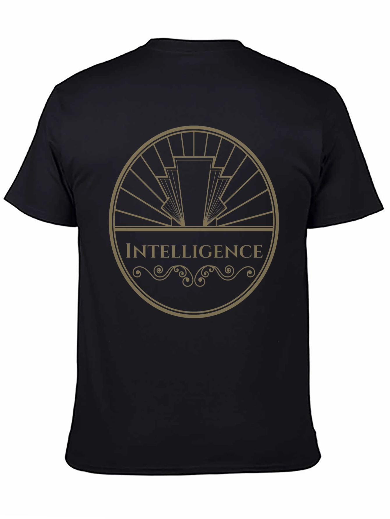 Intelligence Graphic Print Tee - Black