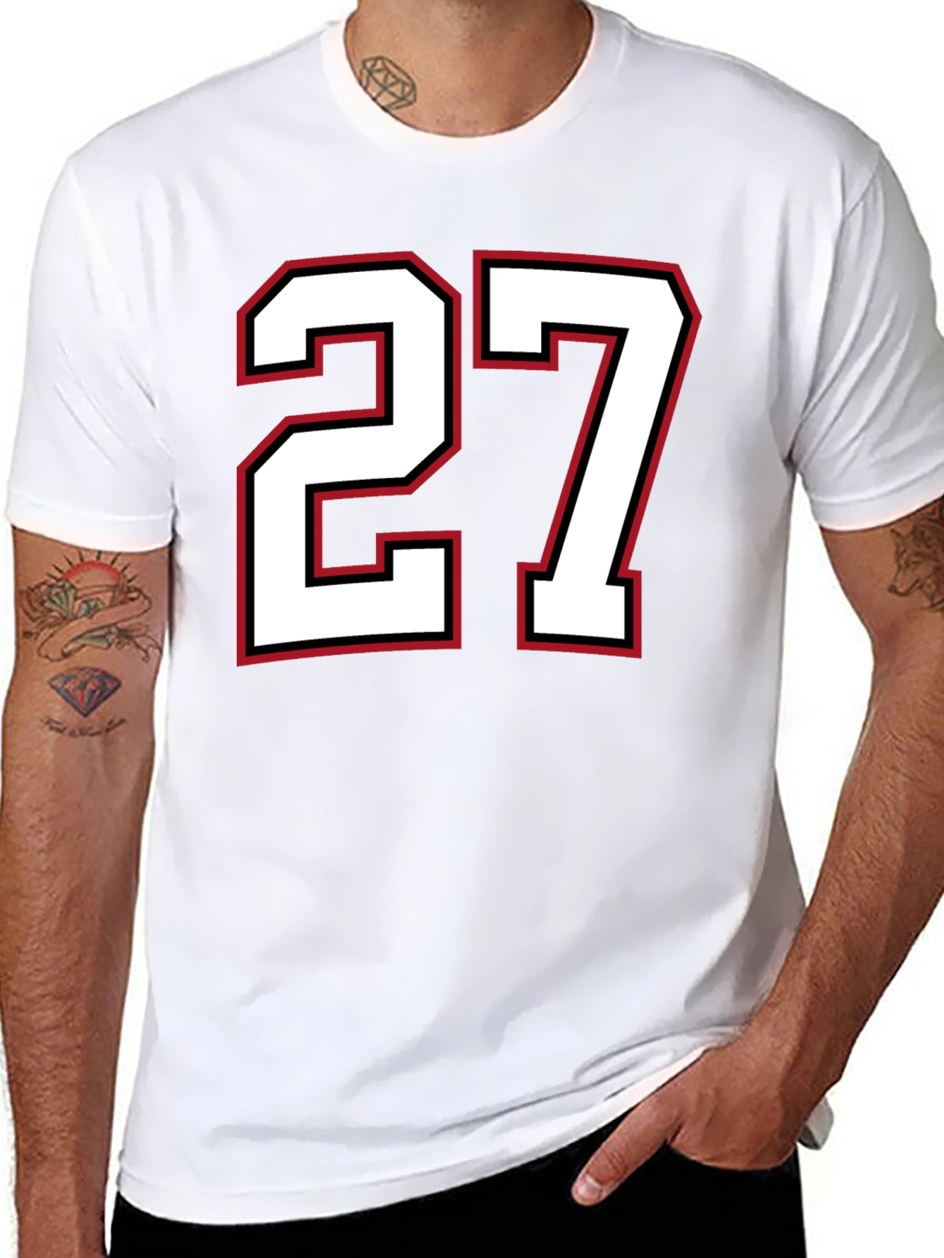 Number 27 Graphic T-Shirt - Stylish Team Spirit