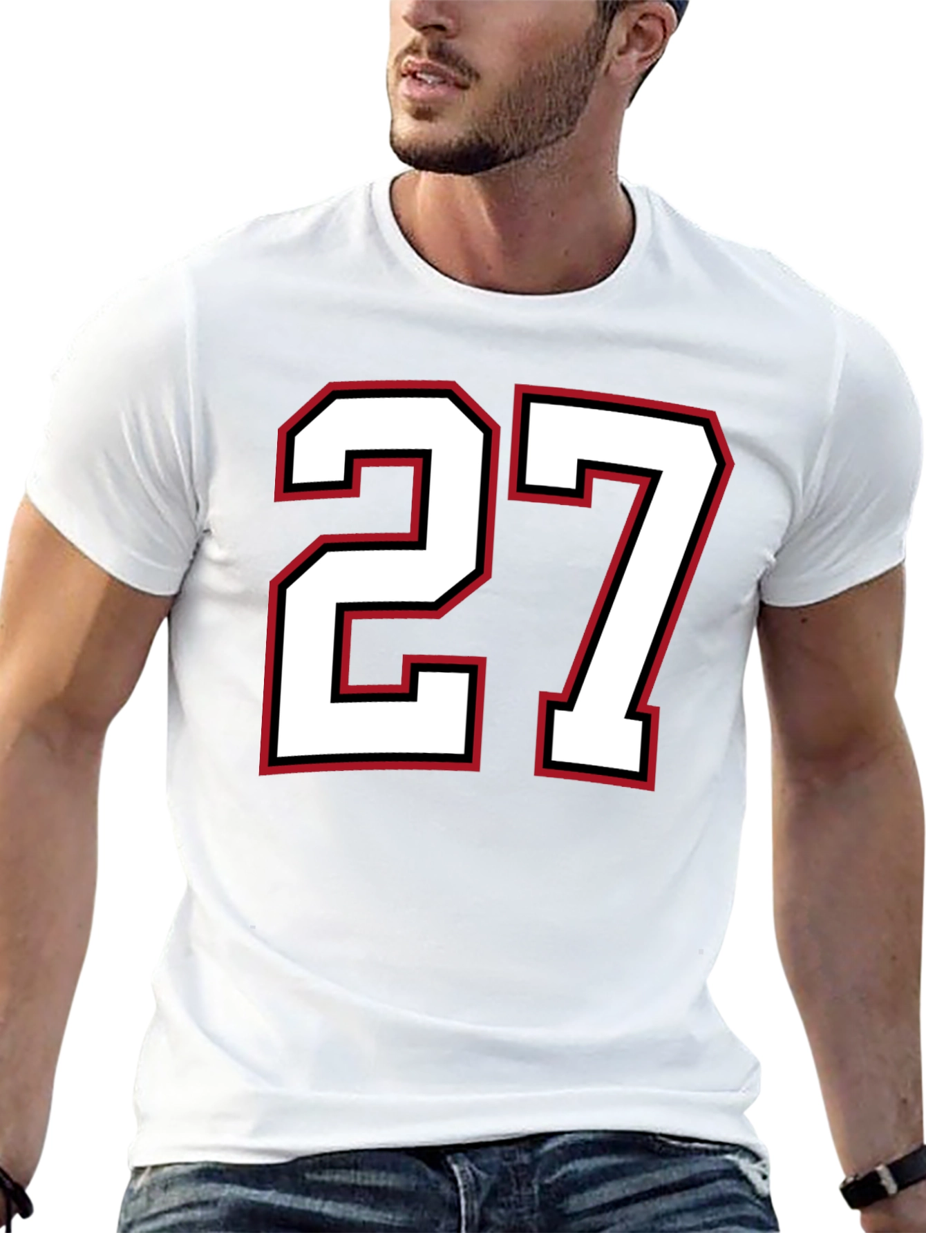 Number 27 Graphic T-Shirt - Stylish Team Spirit