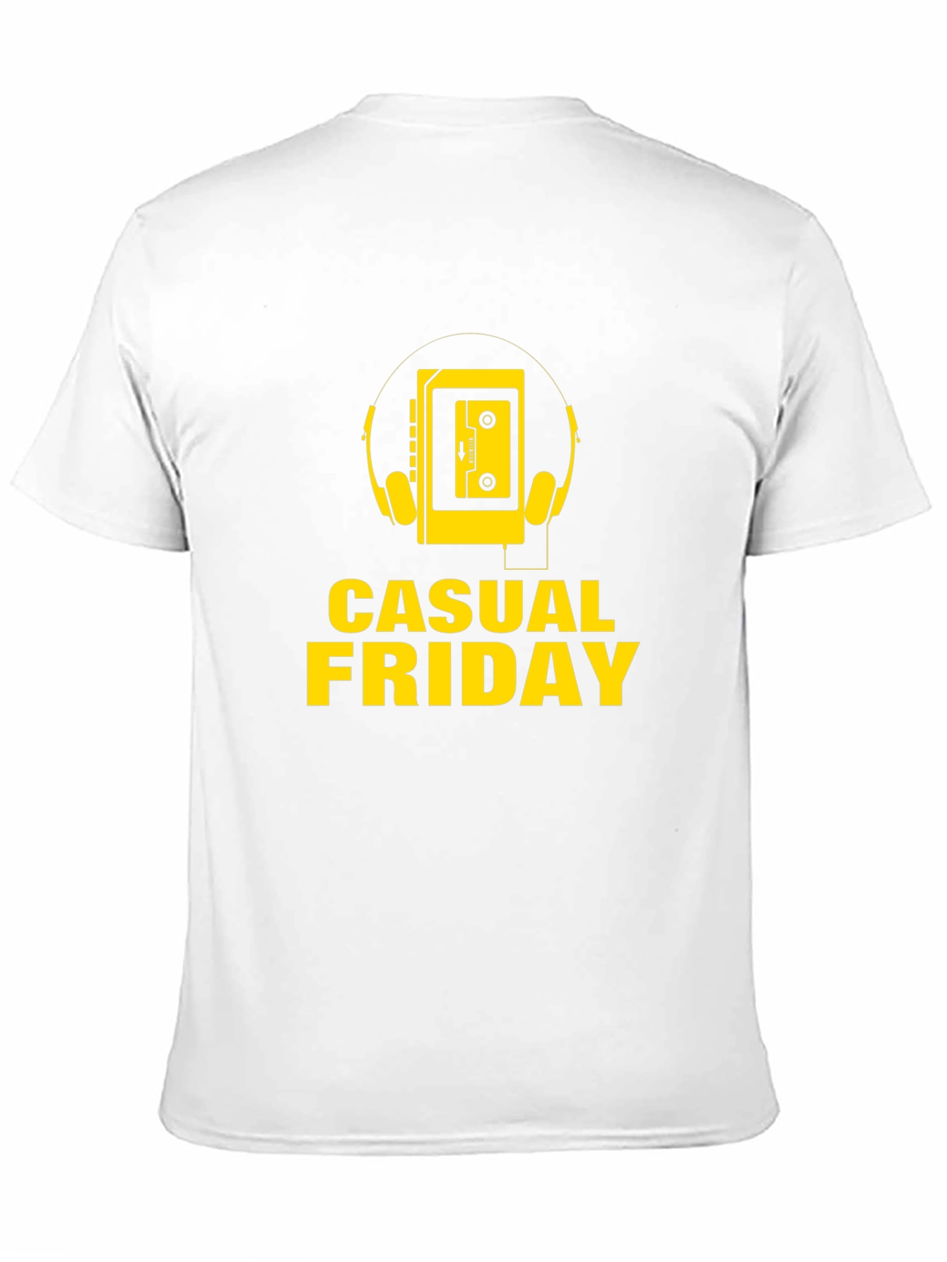 Casual Friday Graphic T-Shirt - Retro Walkman Design