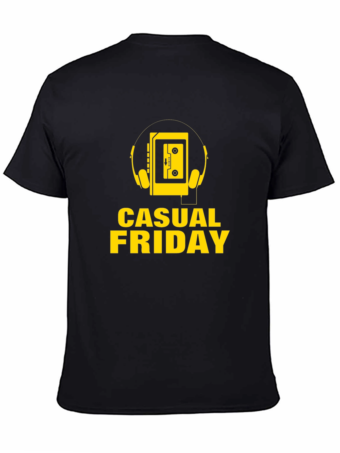 Casual Friday Graphic T-Shirt - Retro Walkman Design