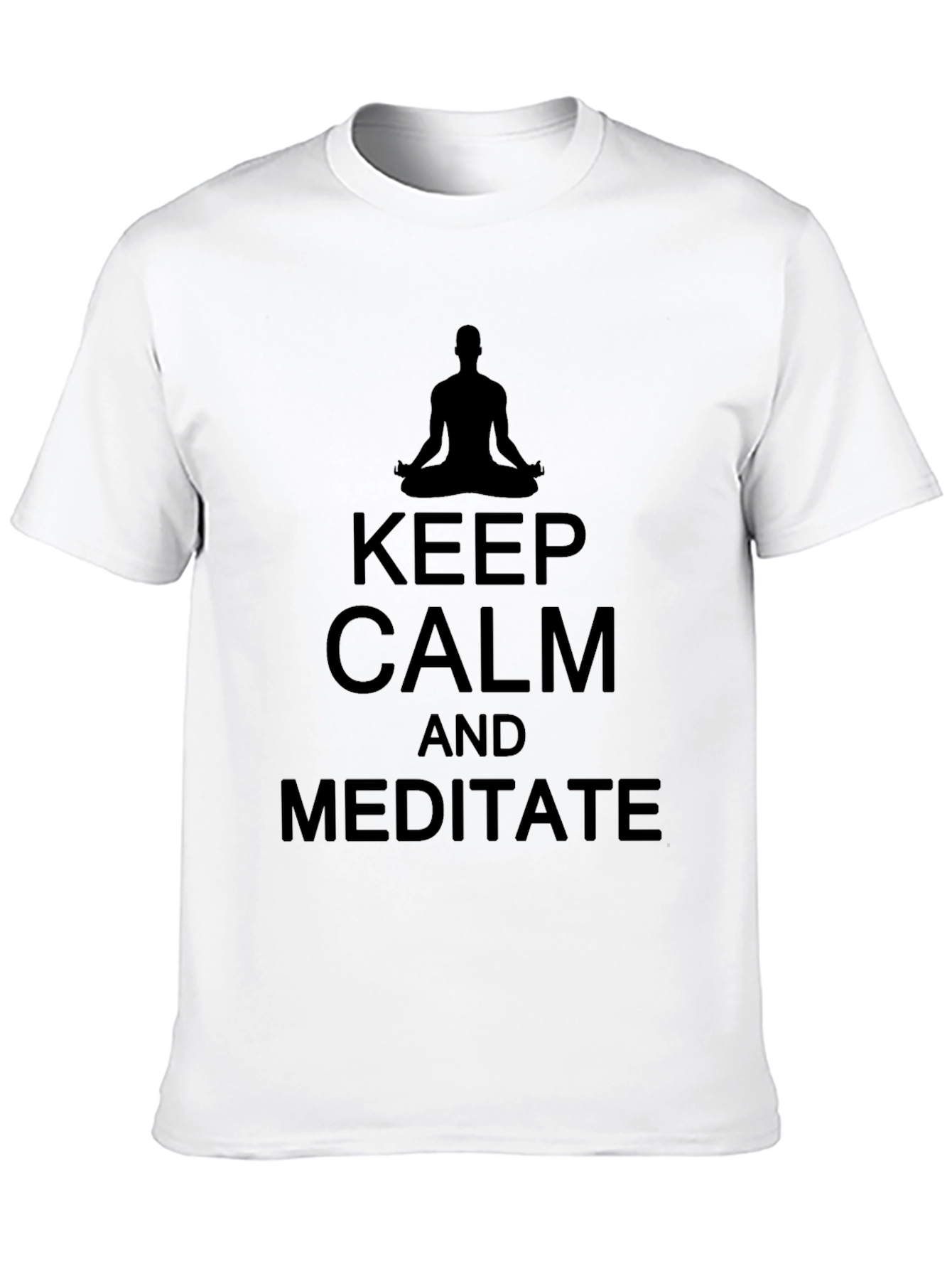 Keep Calm and Meditate Black T-Shirt
