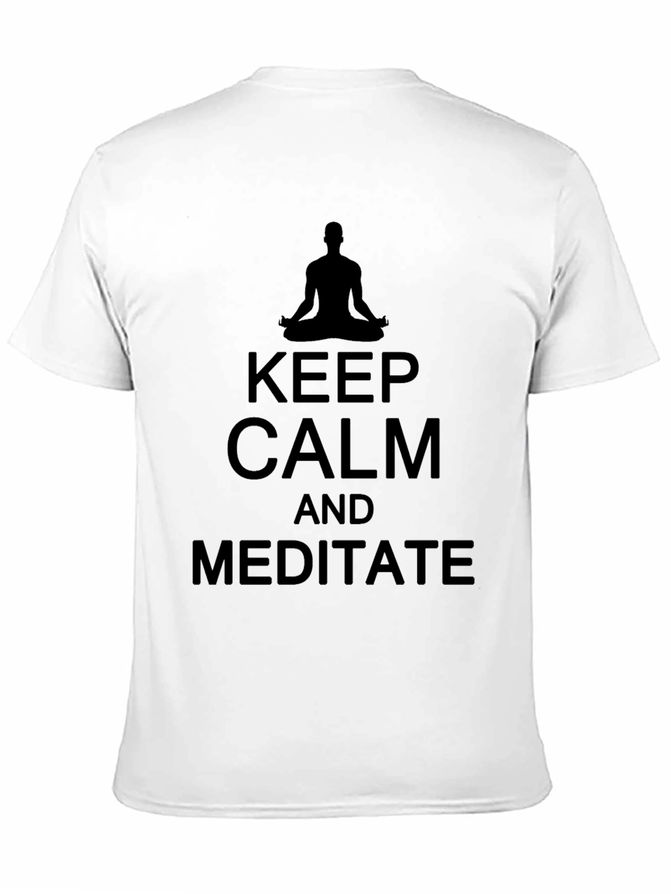 Keep Calm and Meditate Black T-Shirt