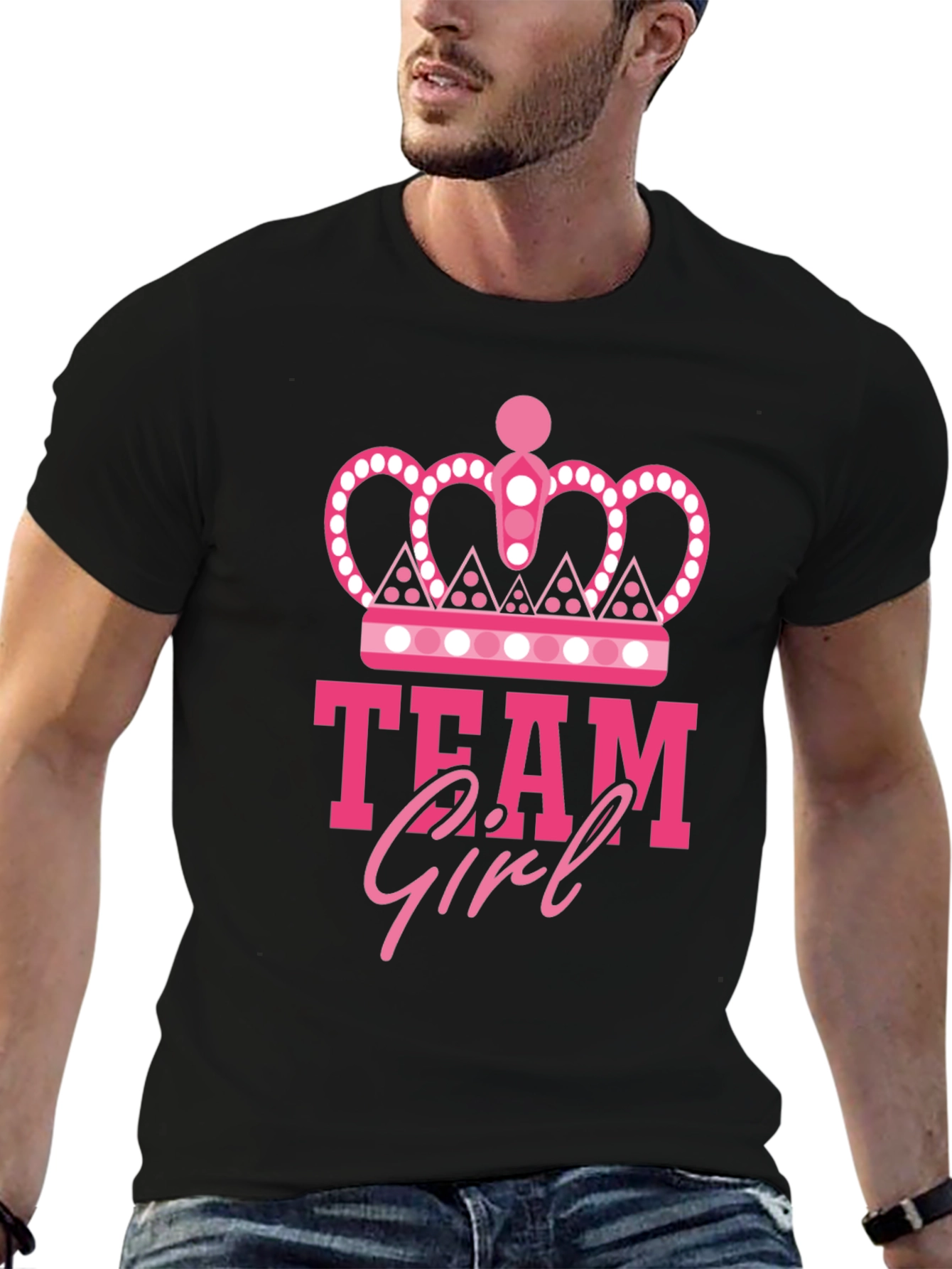 Team Girl Graphic Tee - Baby Shower Gender Reveal