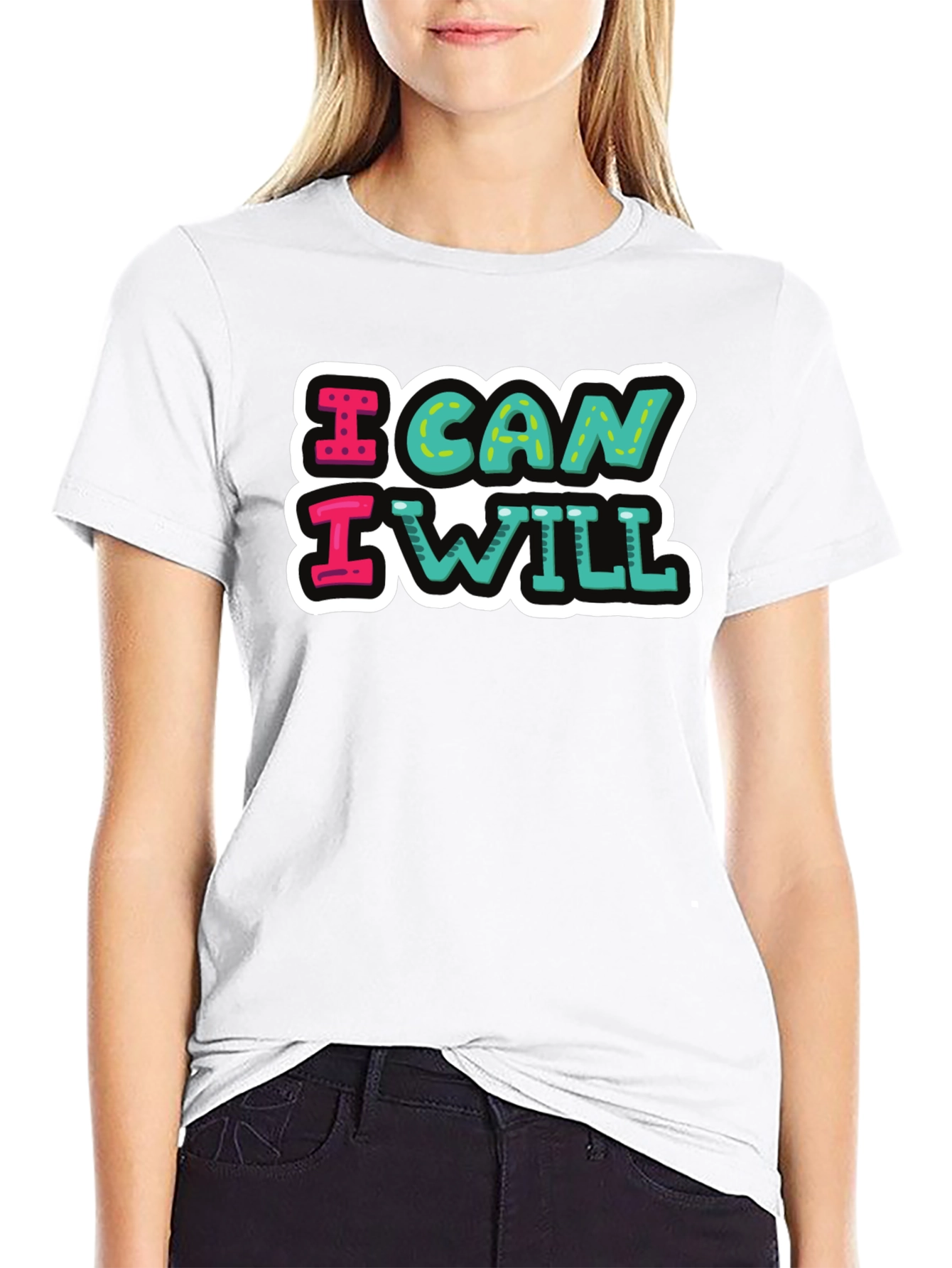 I Can I Will Graphic T-Shirt - Motivational Tee