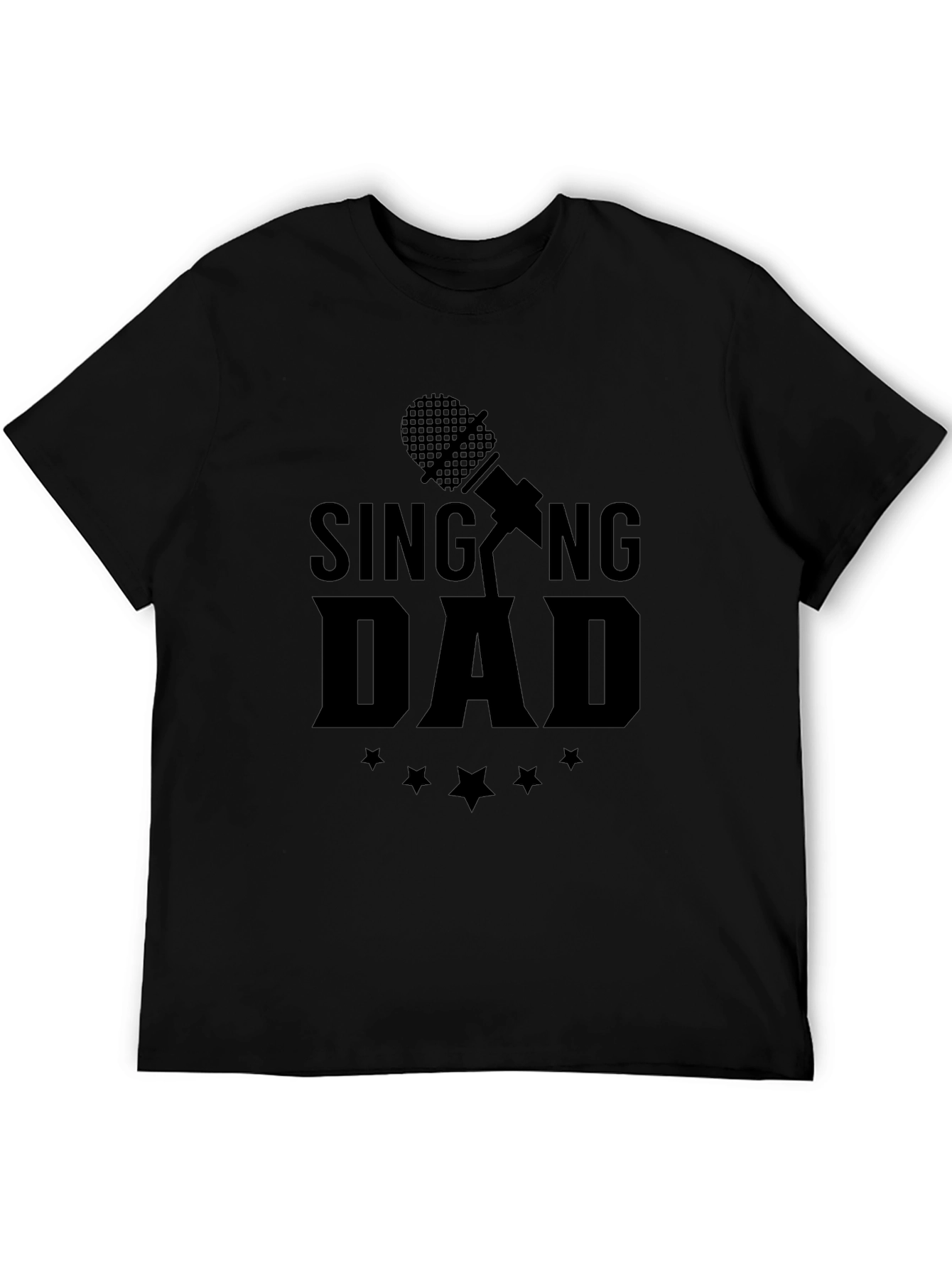 Singing Dad Black Graphic Tee