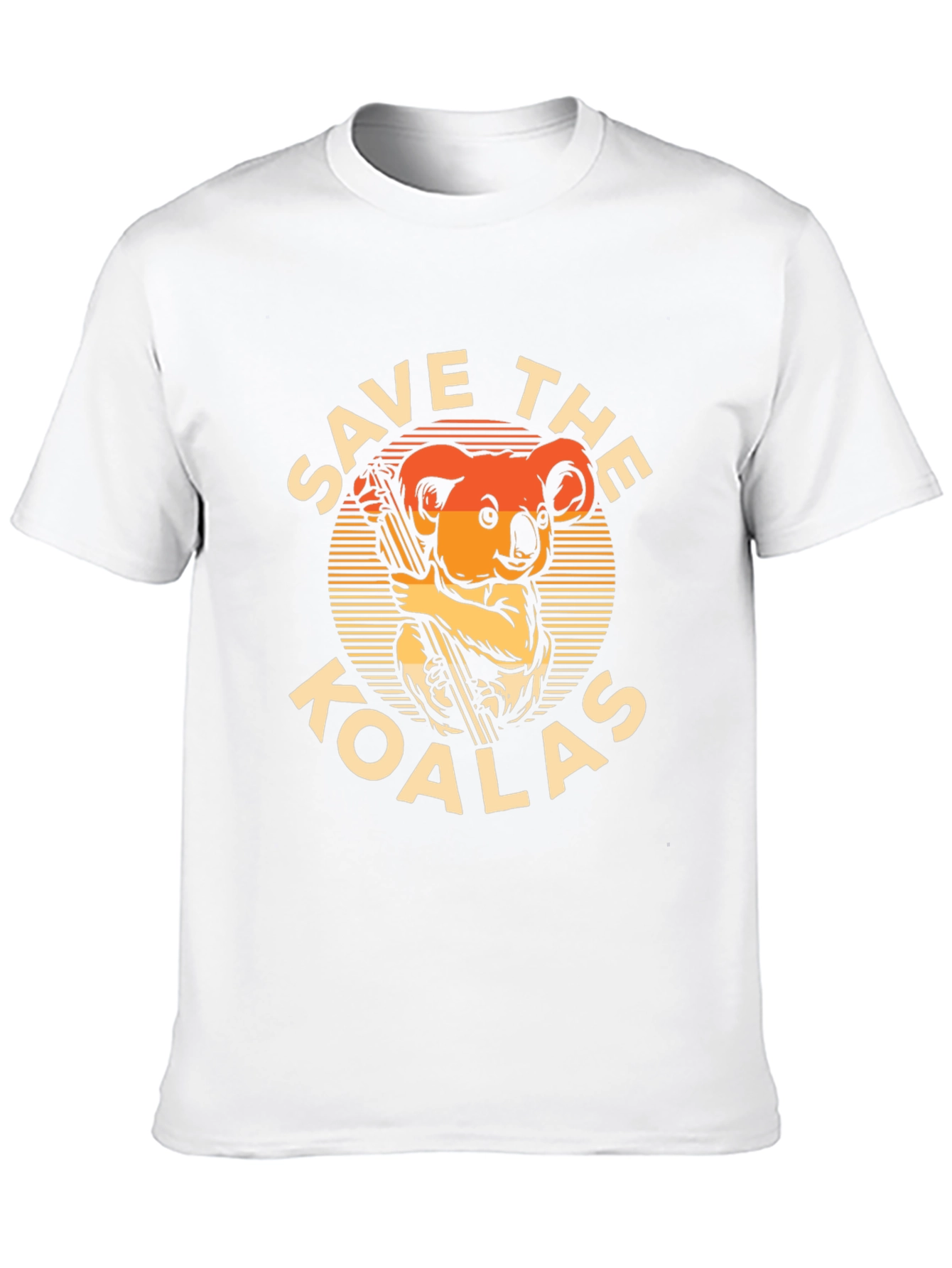Save the Koalas Graphic T-Shirt - Black Cotton Tee