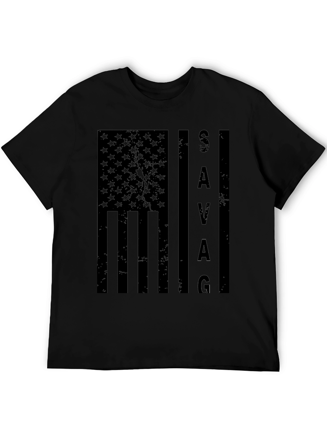Savage American Flag Graphic T-Shirt