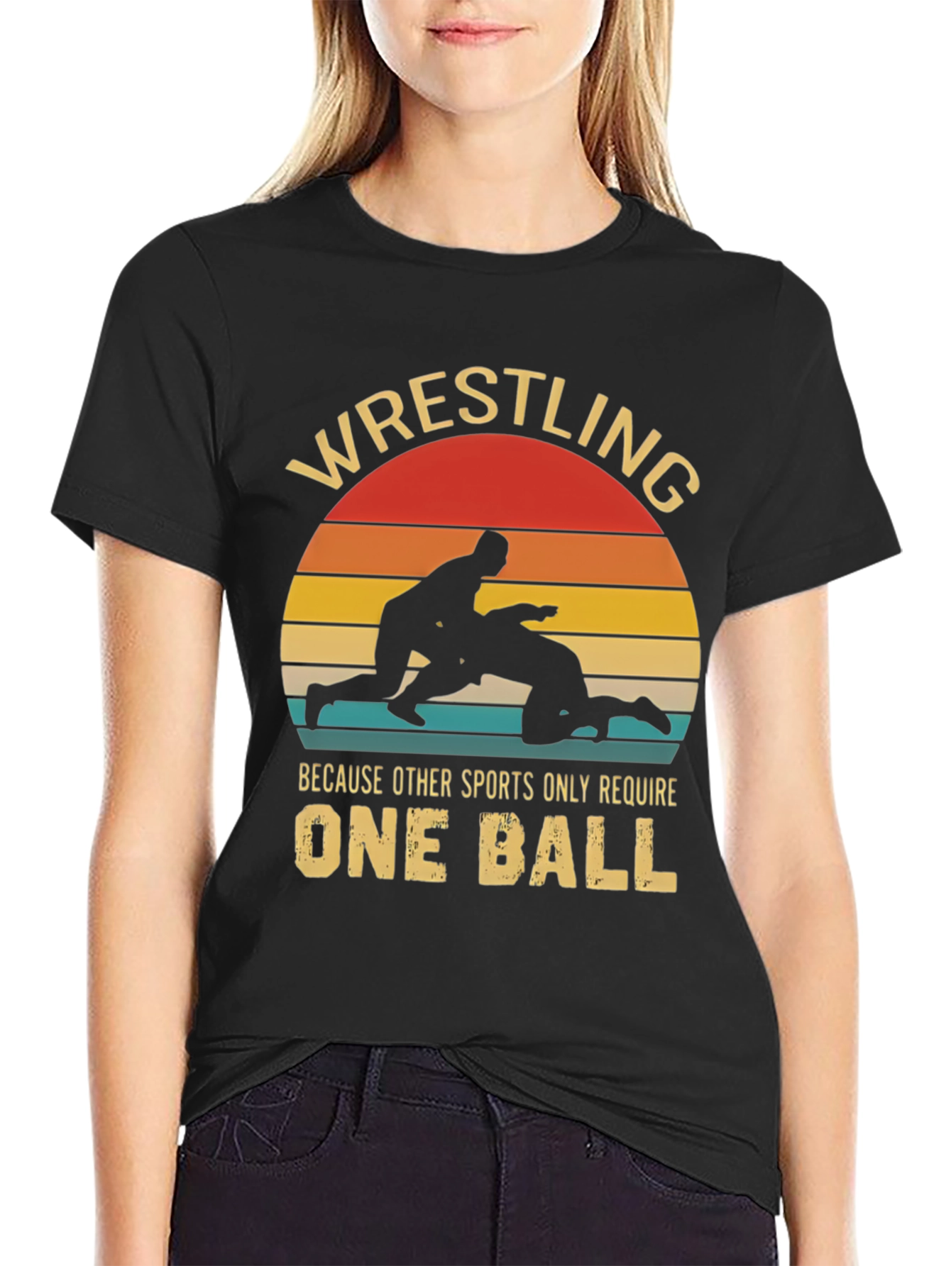 Wrestling Humor Graphic T-Shirt