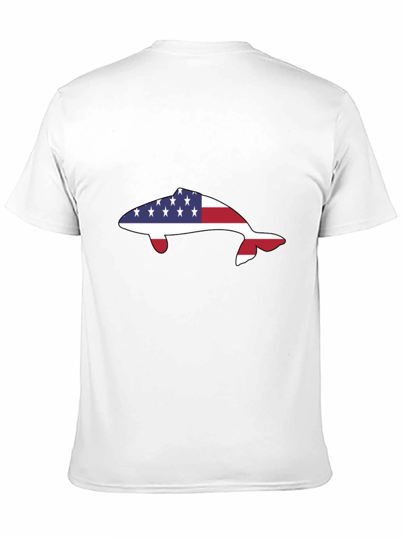 American Flag Dolphin T-Shirt - Patriotic Marine Life Tee