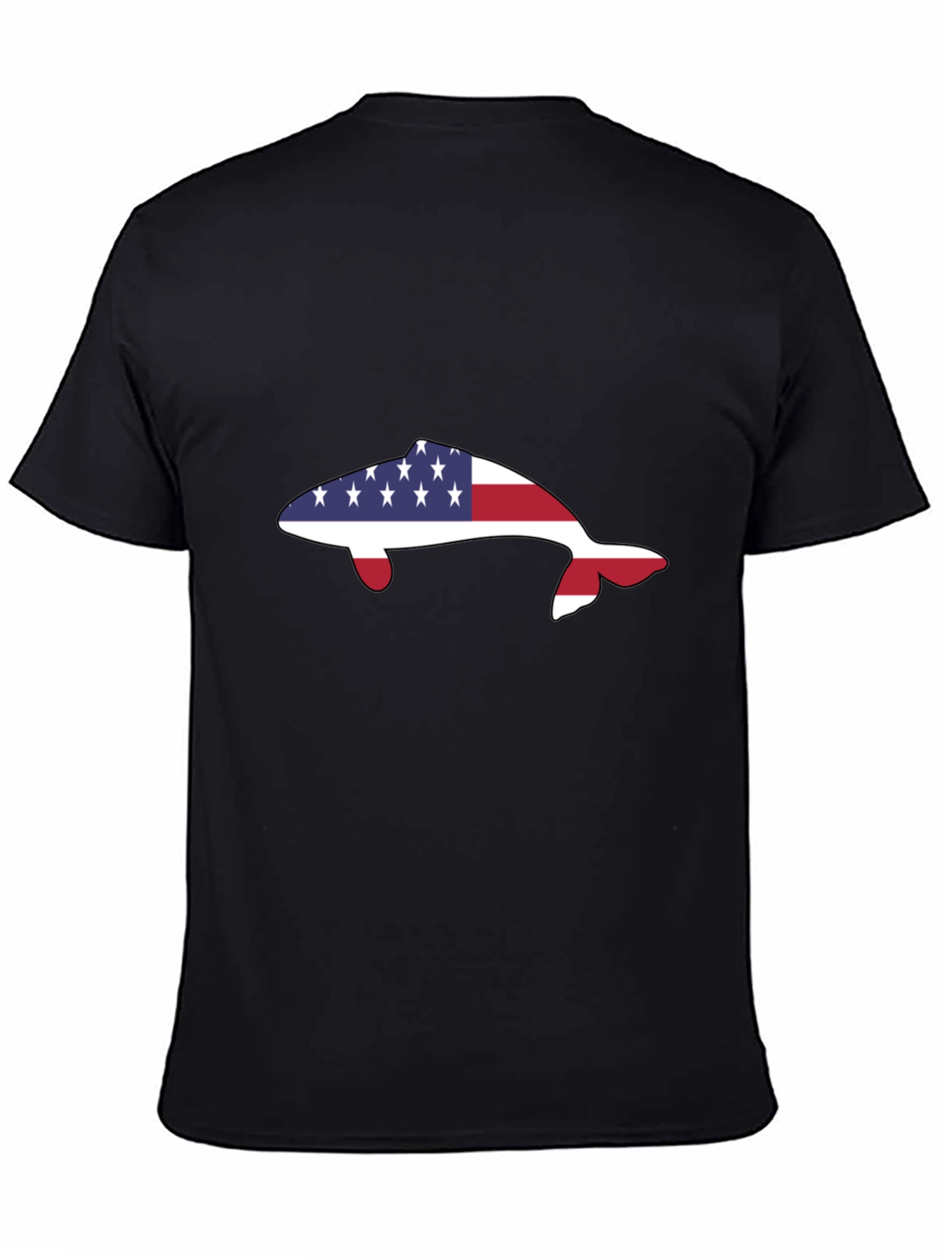 American Flag Dolphin T-Shirt - Patriotic Marine Life Tee