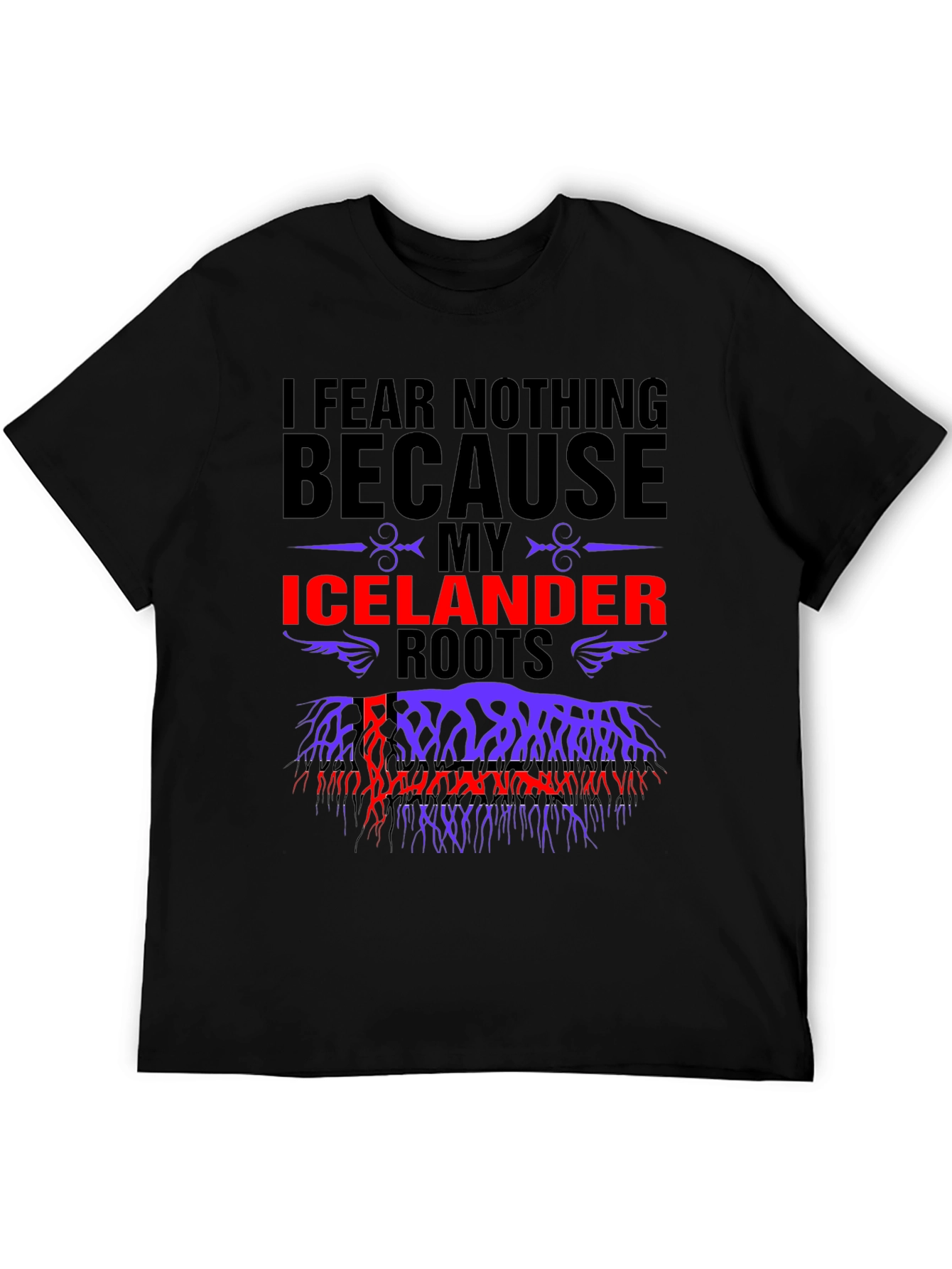 Icelandic Roots T-Shirt - Fear Nothing Design