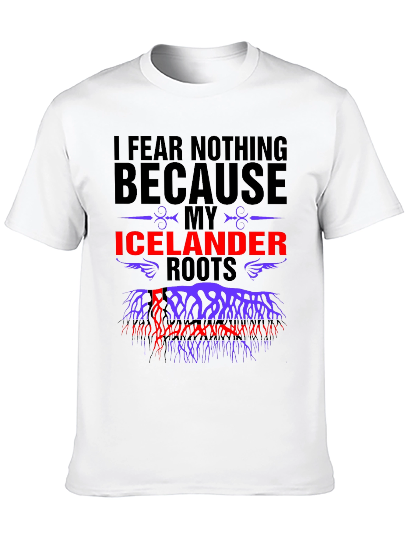 Icelandic Roots T-Shirt - Fear Nothing Design