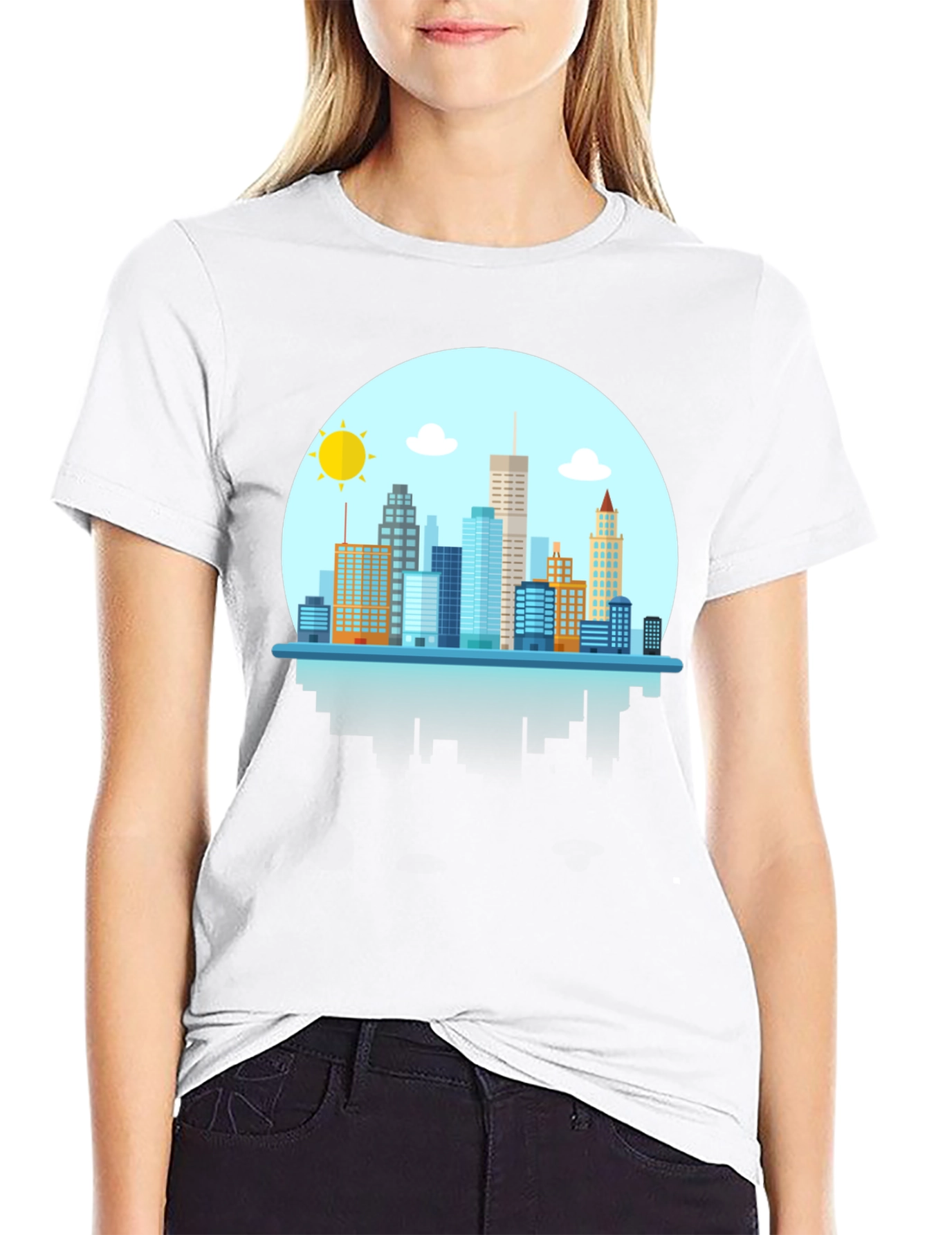 Cityscape Graphic Tee - Modern Urban Style